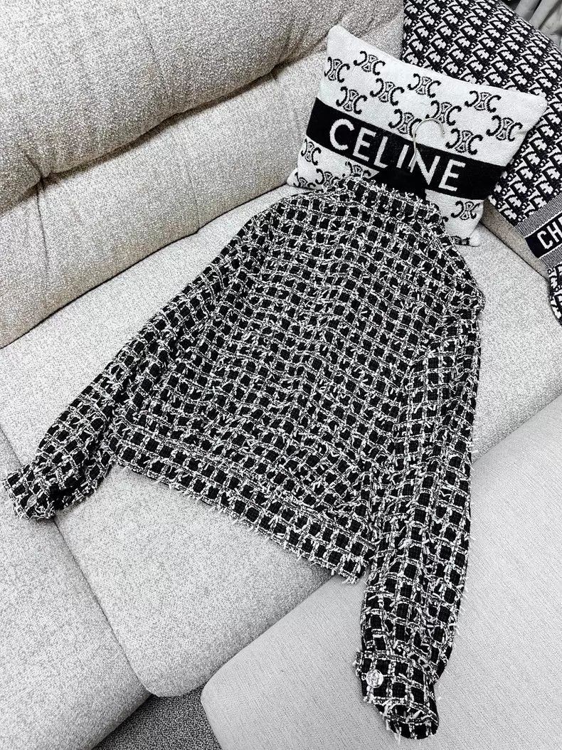 Chanel Chanel Plaid tweed coat Size XS / US 0-2 / IT 36-38 - 3 Thumbnail