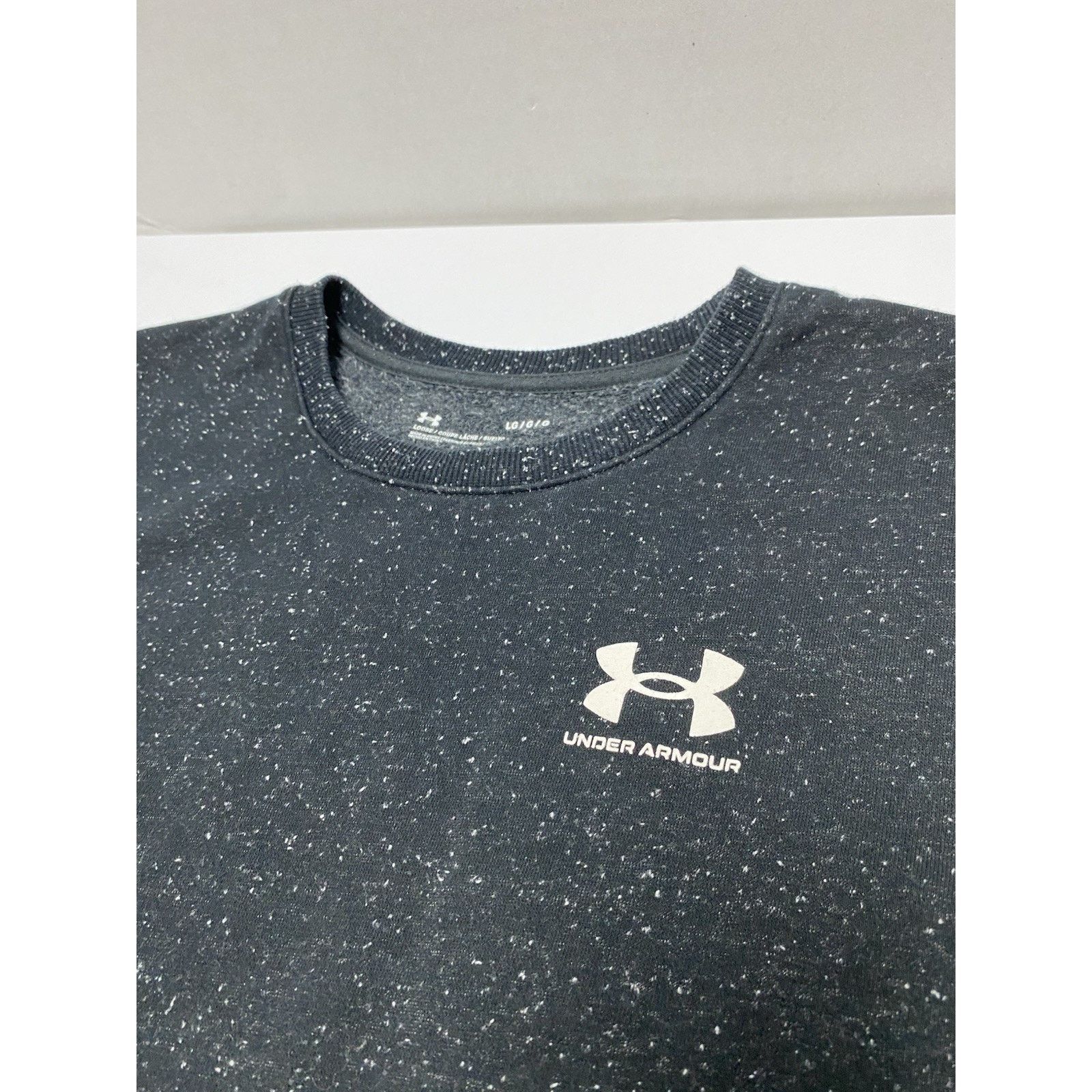 Under Armour Under Armour Speckled Athletic Crewneck Sz Large Black Size US L / EU 52-54 / 3 - 3 Thumbnail