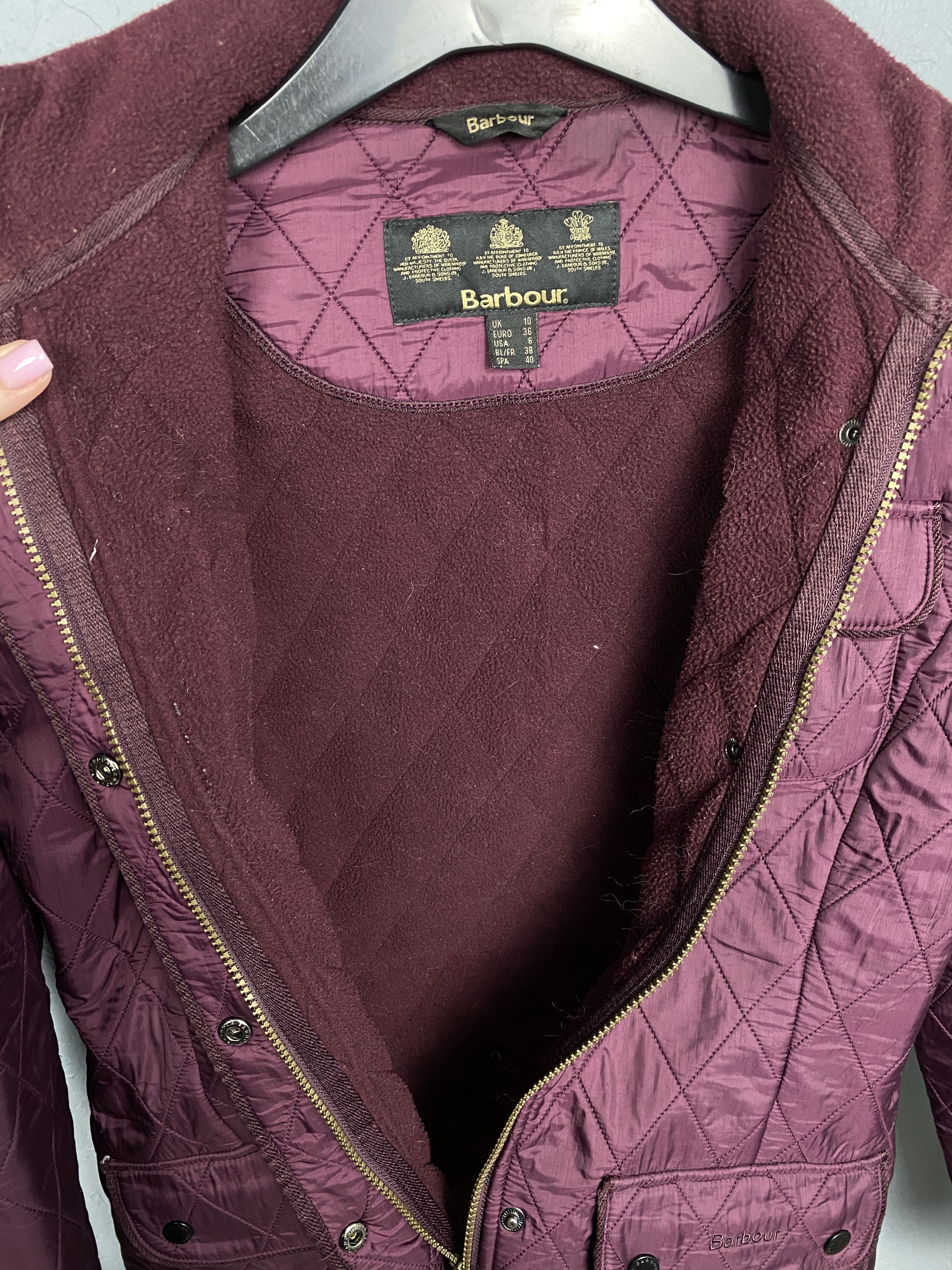Barbour Barbour Vintage Womens Utility Quilted Jacket Size M / US 6-8 / IT 42-44 - 7 Thumbnail
