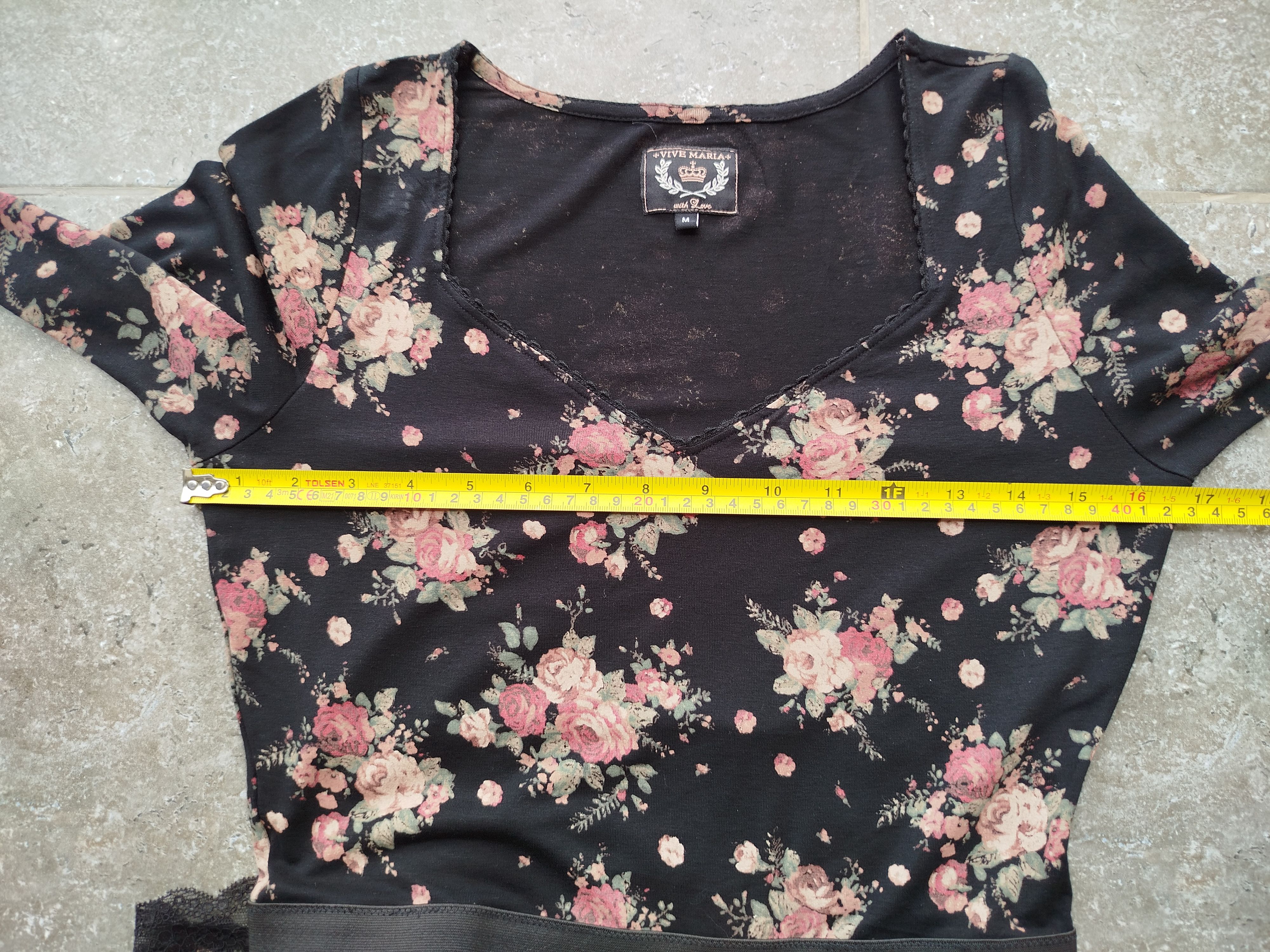 Hysteric Glamour VIVE MARIA Dress Midi Floral Coquette Lace Viscose Size M Size M / US 6-8 / IT 42-44 - 14 Thumbnail