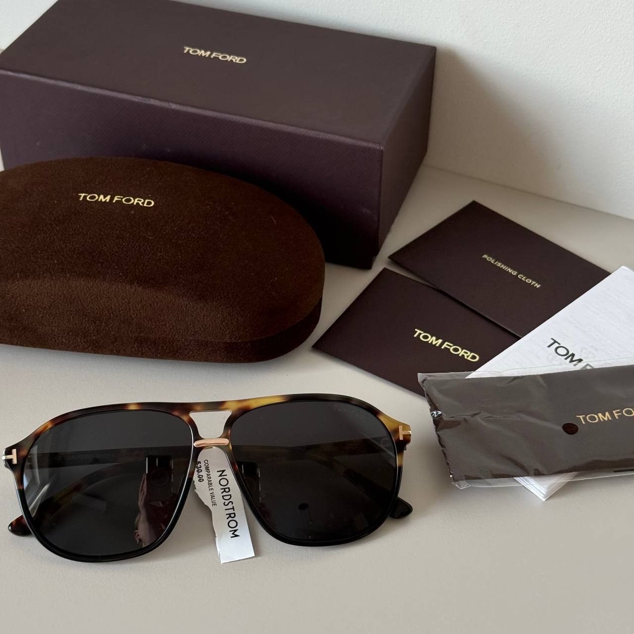 Tom Ford Tom Ford TF1026 05A Bruce Aviator Sunglasses Unisex Size ONE SIZE - 4 Thumbnail