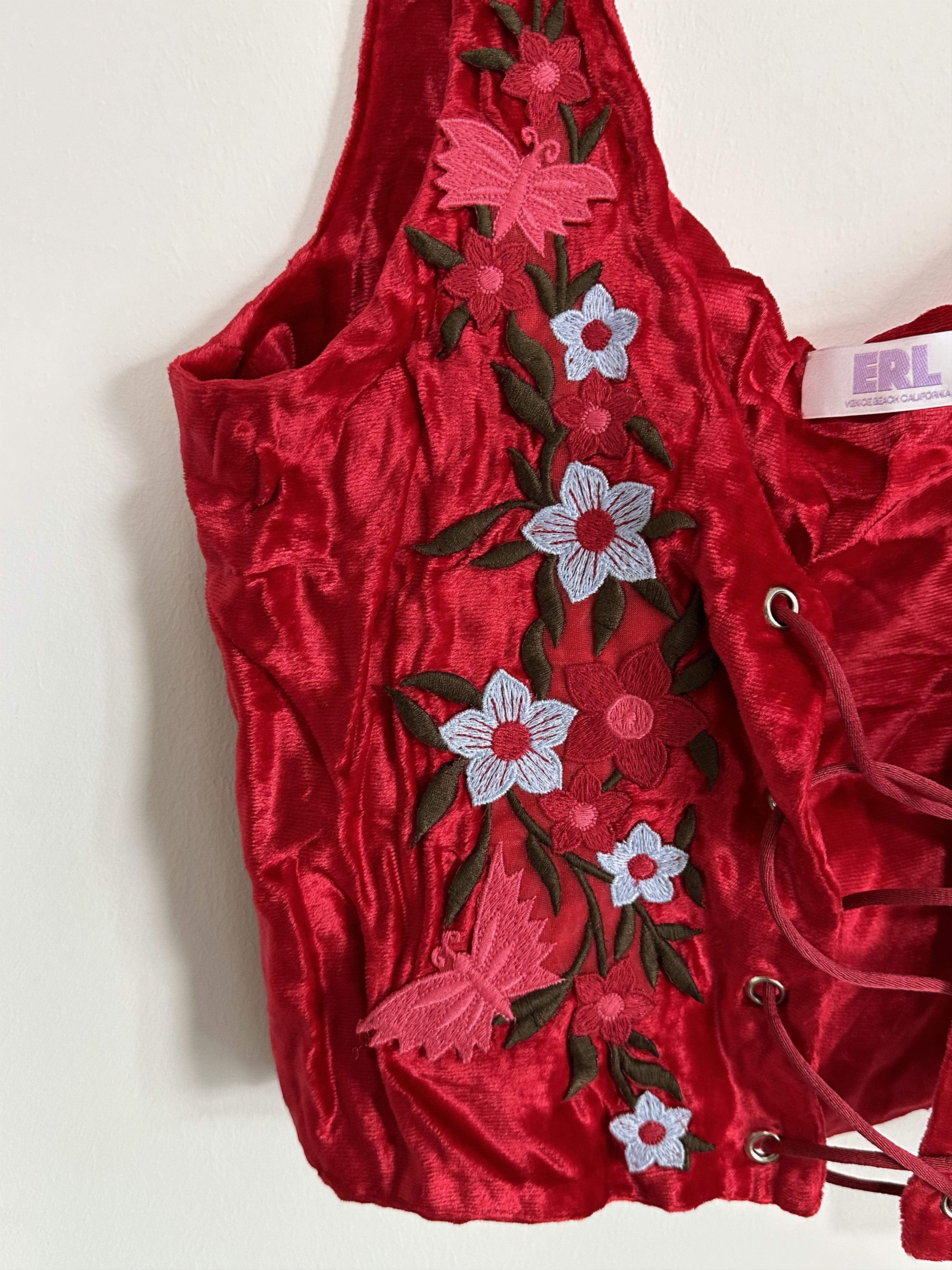 ERL ERL floral-embroidered crop top Size M / US 6-8 / IT 42-44 - 5 Thumbnail