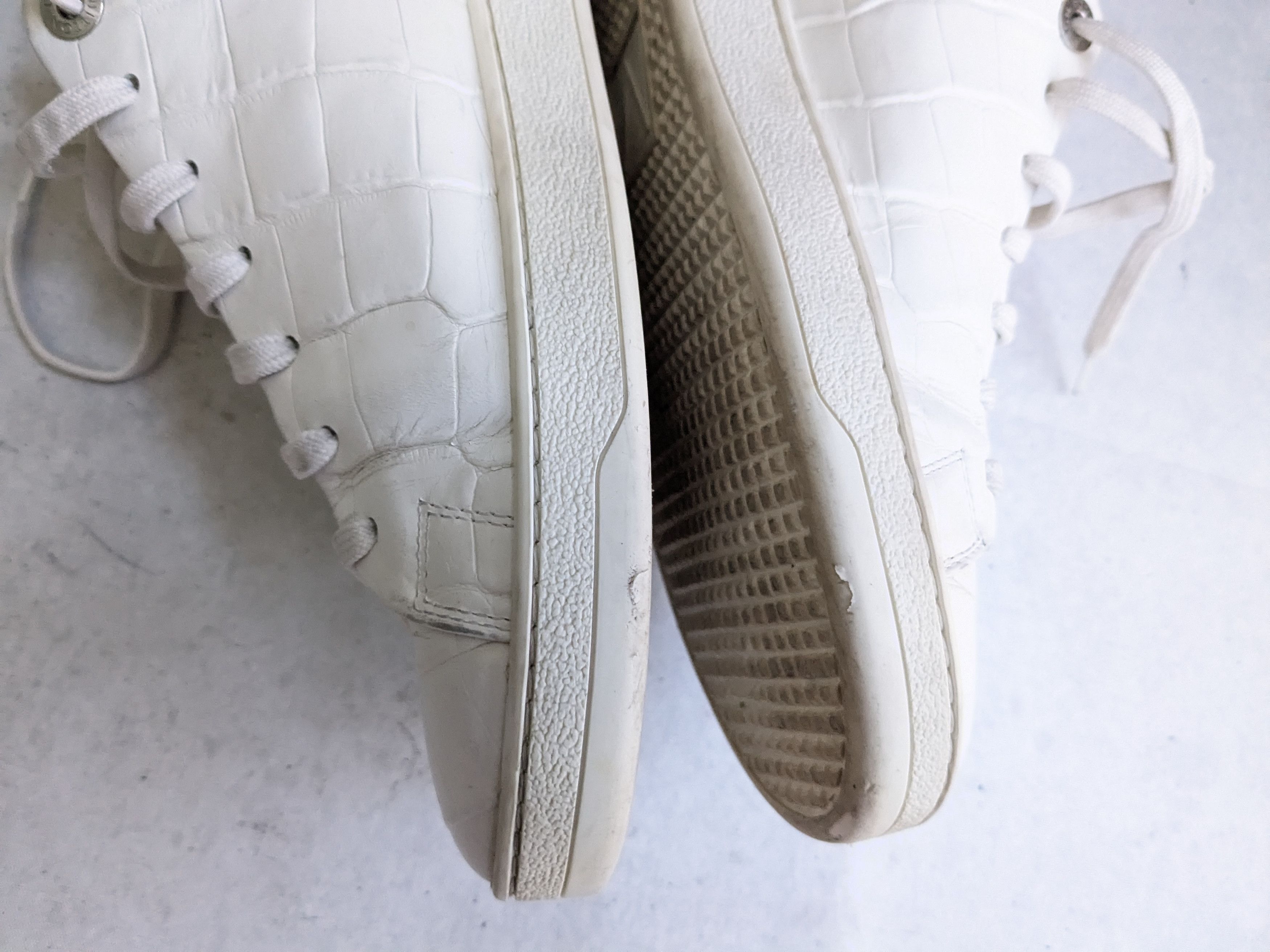 Louis Vuitton Louis Vuitton Frontrow Sneakers White 9 Croc Low Tops Size US 9 / EU 42 - 14 Thumbnail