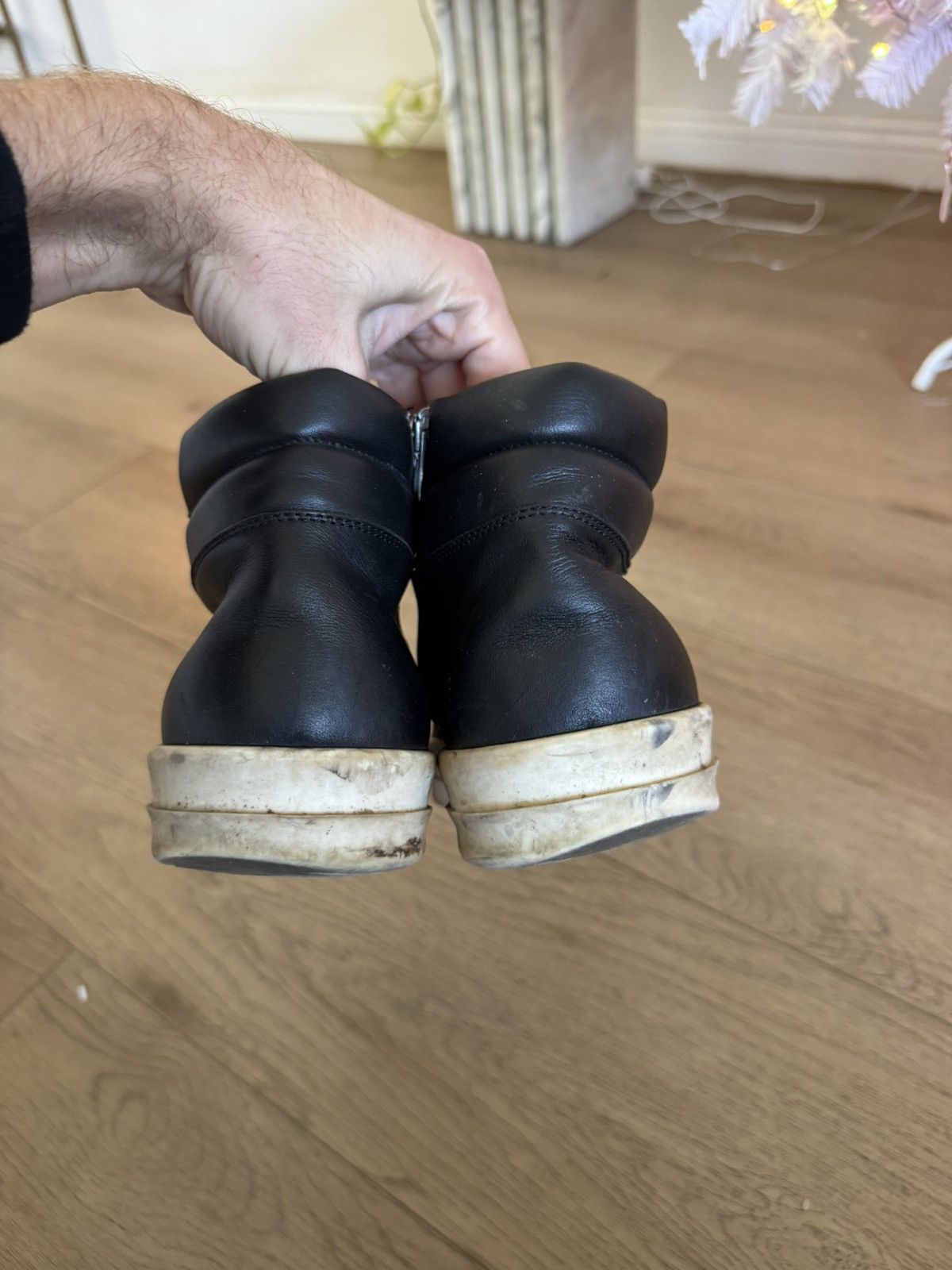 Rick Owens Leather Island Dunks Size US 10 / EU 43 - 6 Thumbnail