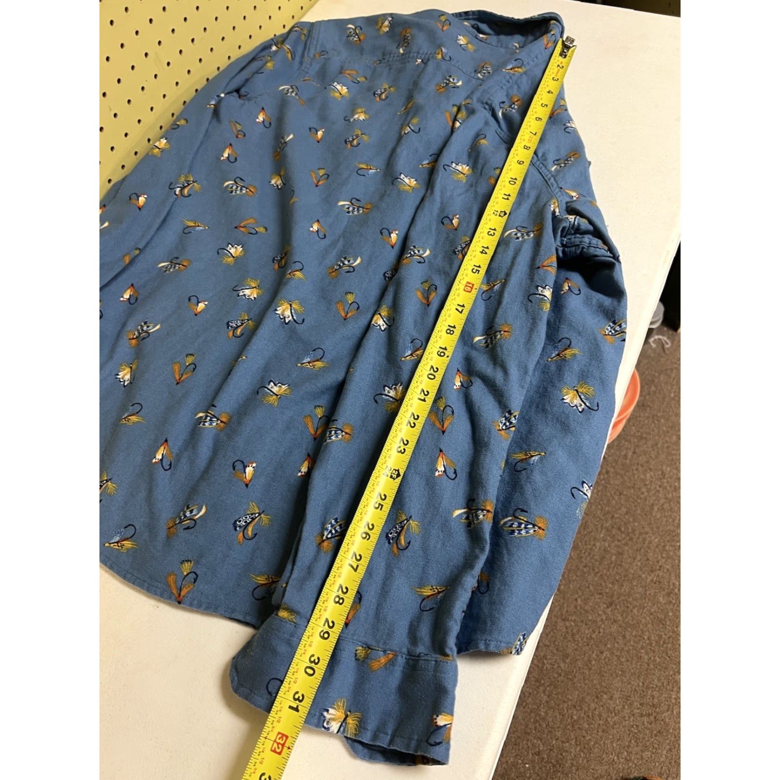 Vintage Ocean & Coast Shirt Blue Long Sleeve XL Men’s Button Front Fishing Print Classic Fit Size US XL / EU 56 / 4 - 5 Thumbnail
