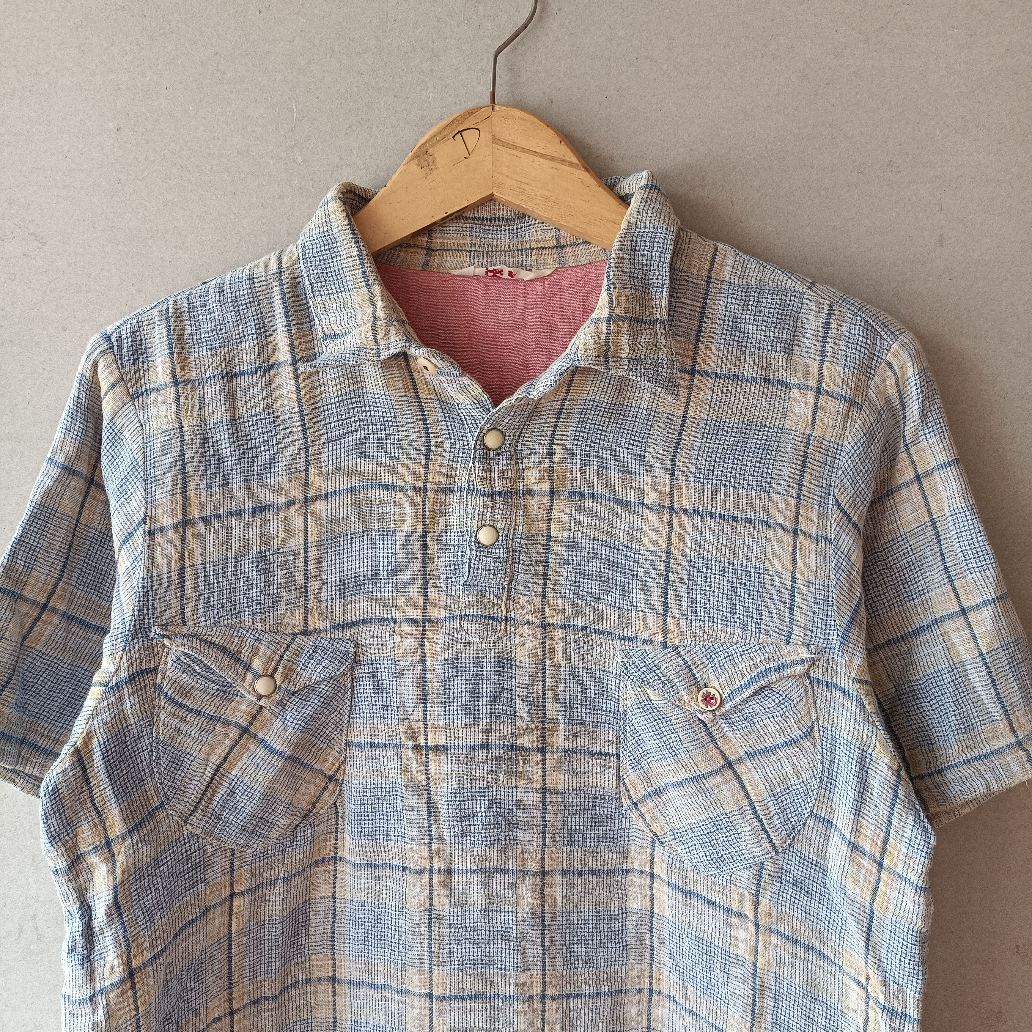 45rpm 45rpm Half Button Slant pocket Plaid Shirt Size US M / EU 48-50 / 2 - 2 Thumbnail