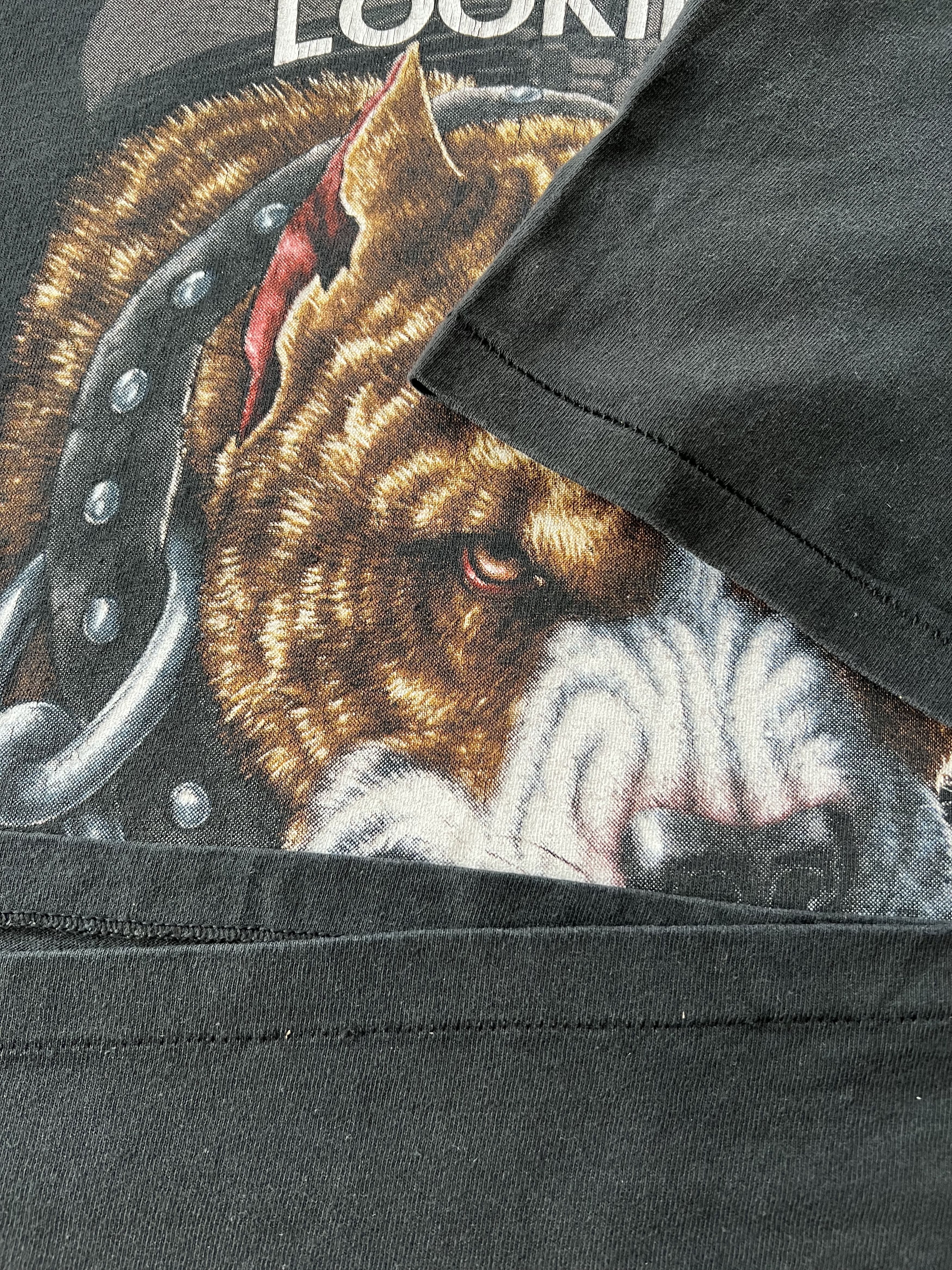 Harley Davidson Vintage 1992 3D Emblem Pitbull American Biker Harley T-shirt Size US XL / EU 56 / 4 - 9 Thumbnail
