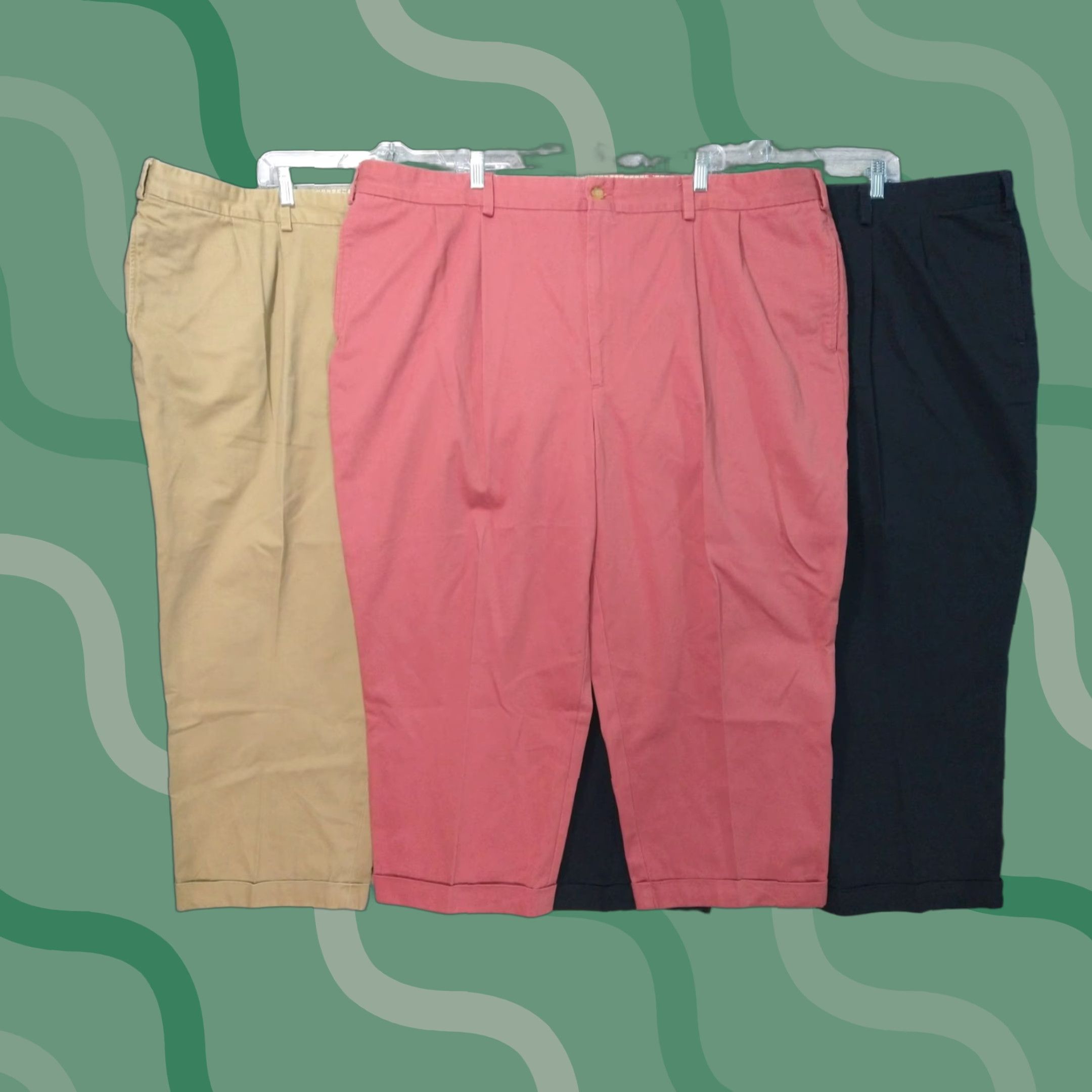 Bills Khakis Bills Khakis Pants Mens 46 x 24 Chino Pleated Twill Cotton Lot of 3 Regular Size US 30 / EU 46 - 1 Thumbnail