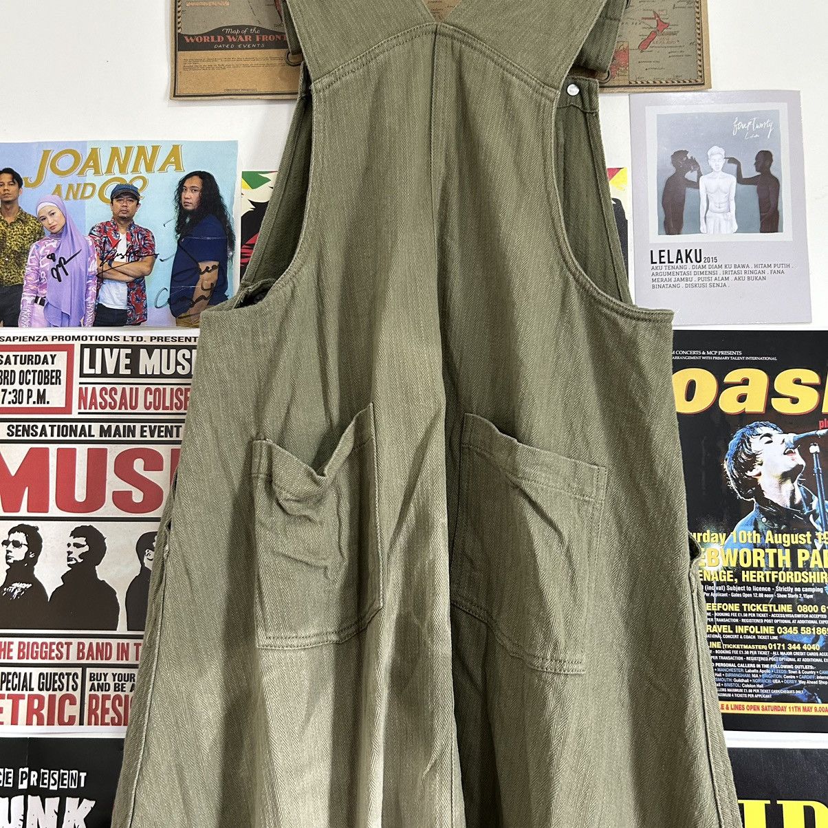 Vintage Vintage Simple Loose Suspender Skirt Size 32" / US 10 / IT 46 - 8 Thumbnail