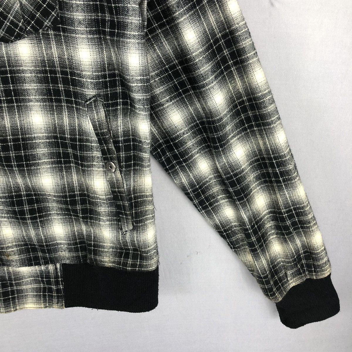 Japanese Brand Vintage Motocycle Jacket Shadow Plaid Checkered Size US M / EU 48-50 / 2 - 3 Thumbnail
