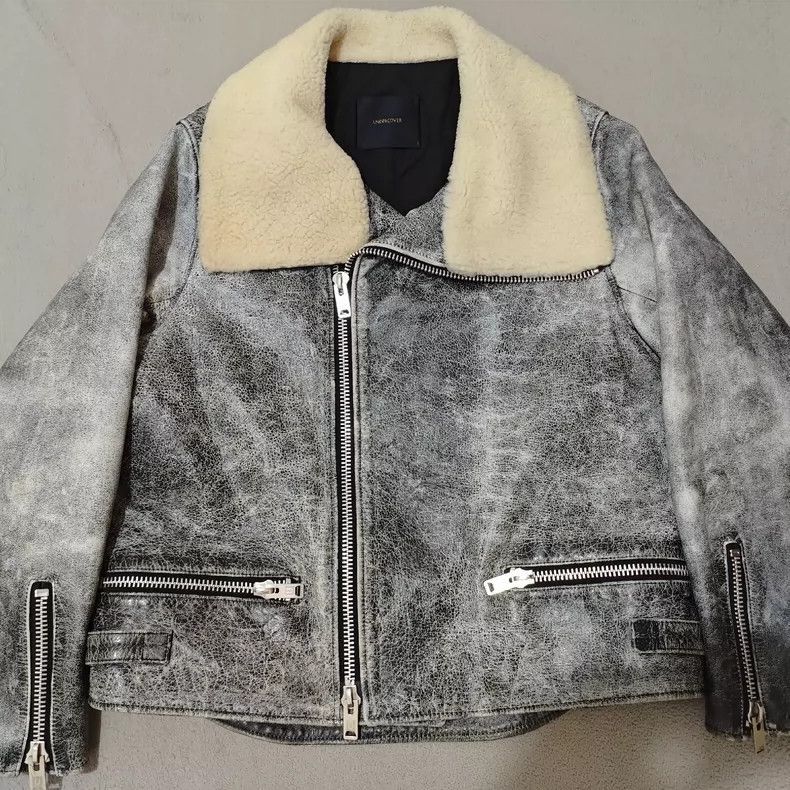 Undercover undercover 17aw cracked lapel leather-2506 Size US S / EU 44-46 / 1 - 1 Thumbnail