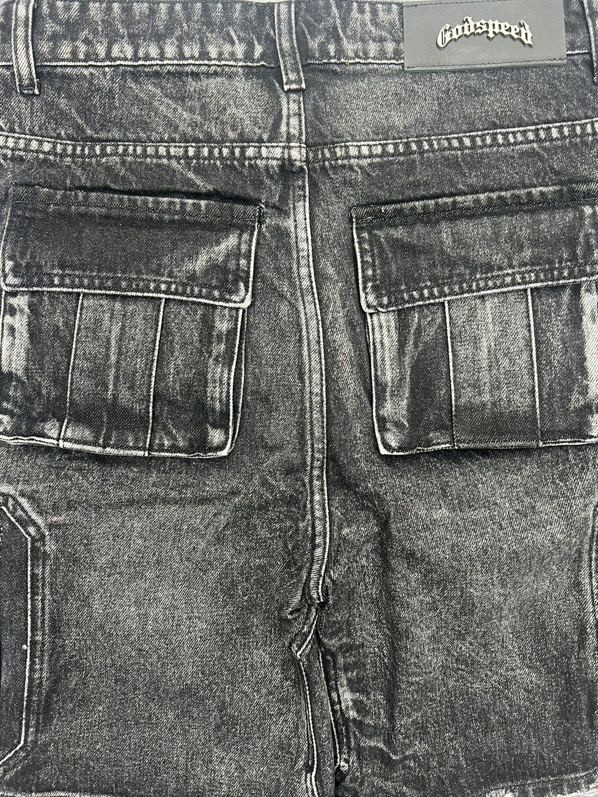 Godspeed Godspeed Octagon Cargo Denim Shorts Size US 30 / EU 46 - 5 Thumbnail