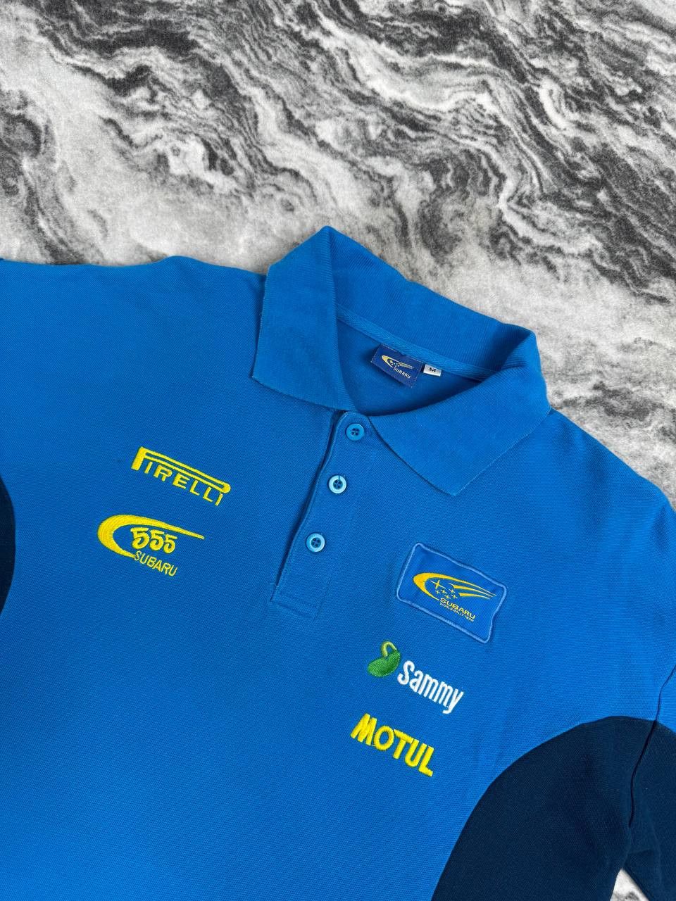 Other Vintage Subaru World Rally Team 555 Racing Polo Shirt 90s M Size US M / EU 48-50 / 2 - 2 Thumbnail