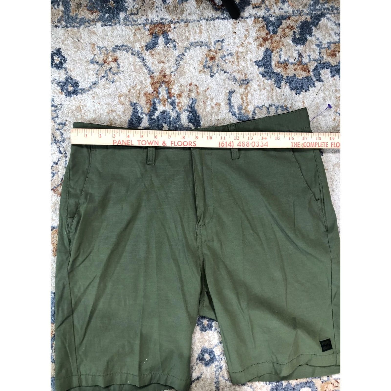 Billabong Billabong Shorts Mens 34 Green Stretch Chino 10 Inseam Casual Walkshort Summer Size US 34 / EU 50 - 7 Thumbnail