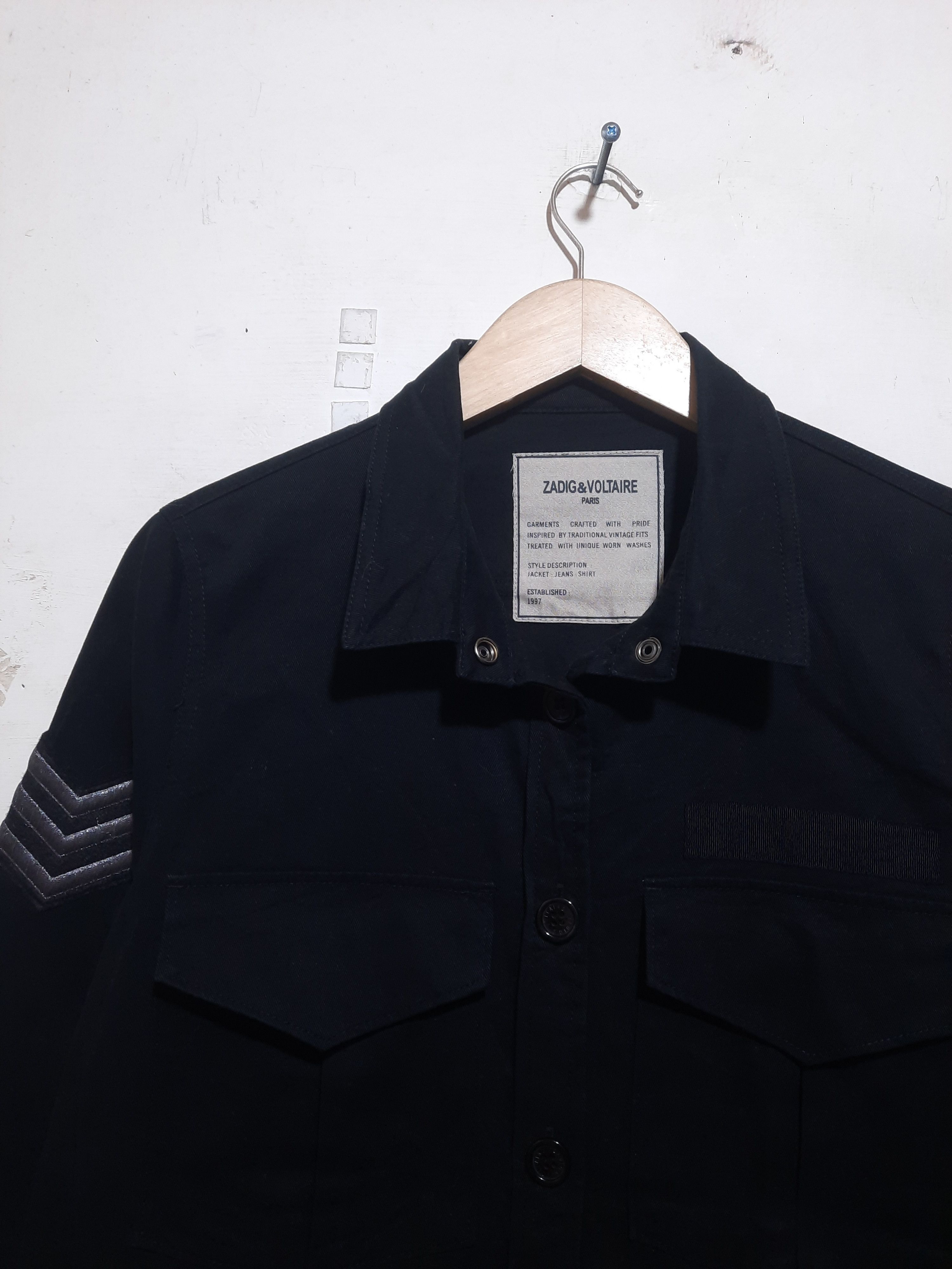 Zadig & Voltaire Zadig & Voltaire Tackl Military Inspired Shirt Jacket Size M / US 6-8 / IT 42-44 - 7 Thumbnail