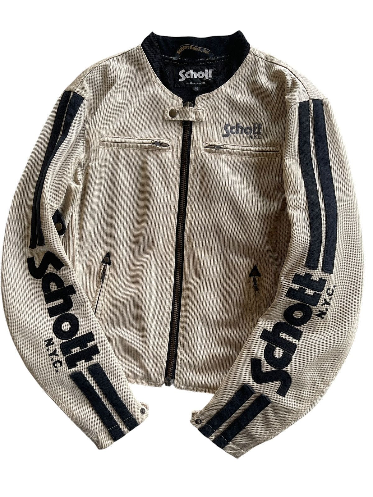 Schott Vintage Schott N.Y.C Bikers Jacket Size US L / EU 52-54 / 3 - 3 Thumbnail