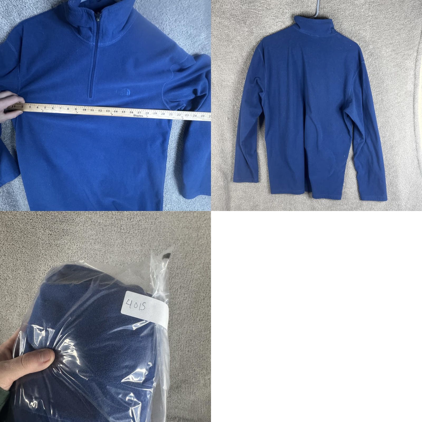 The North Face The North Face Pullover Mens L Blue TKA 100 Fleece 1/4 Zip Hiking Size US L / EU 52-54 / 3 - 9 Thumbnail
