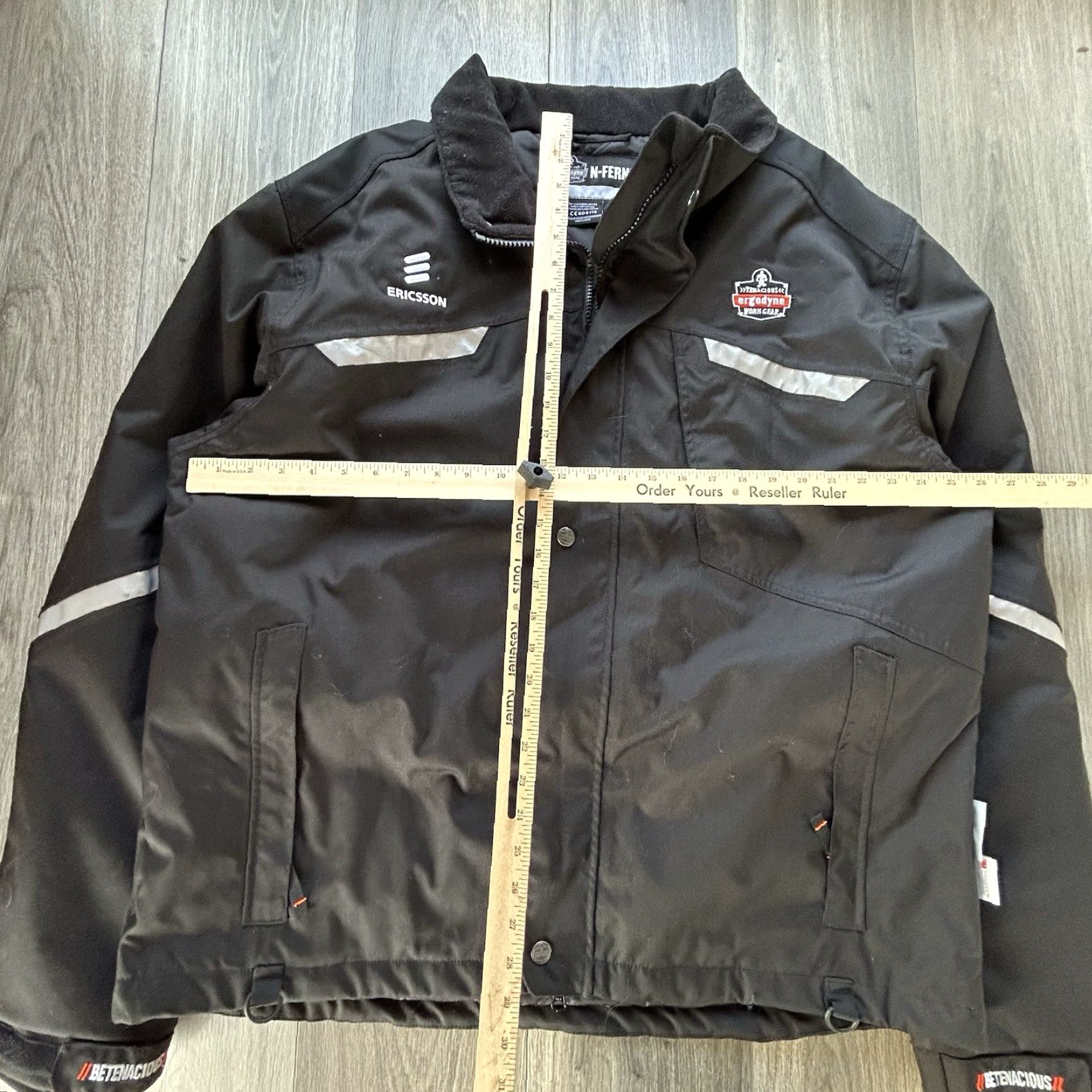 Vintage Ergodyne N-Ferno Jacket XL Unisex Adults Coat Parka Winter Nylon 500D Black Zipper Snap Insulated Thermal Size US XL / EU 56 / 4 - 8 Thumbnail