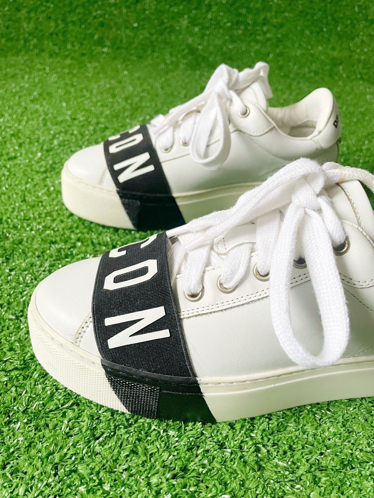 Dsquared2 Dsquared ICON Women Leather Sneakers Big Logo High Sole 36 Size US 6 / IT 36 - 3 Thumbnail