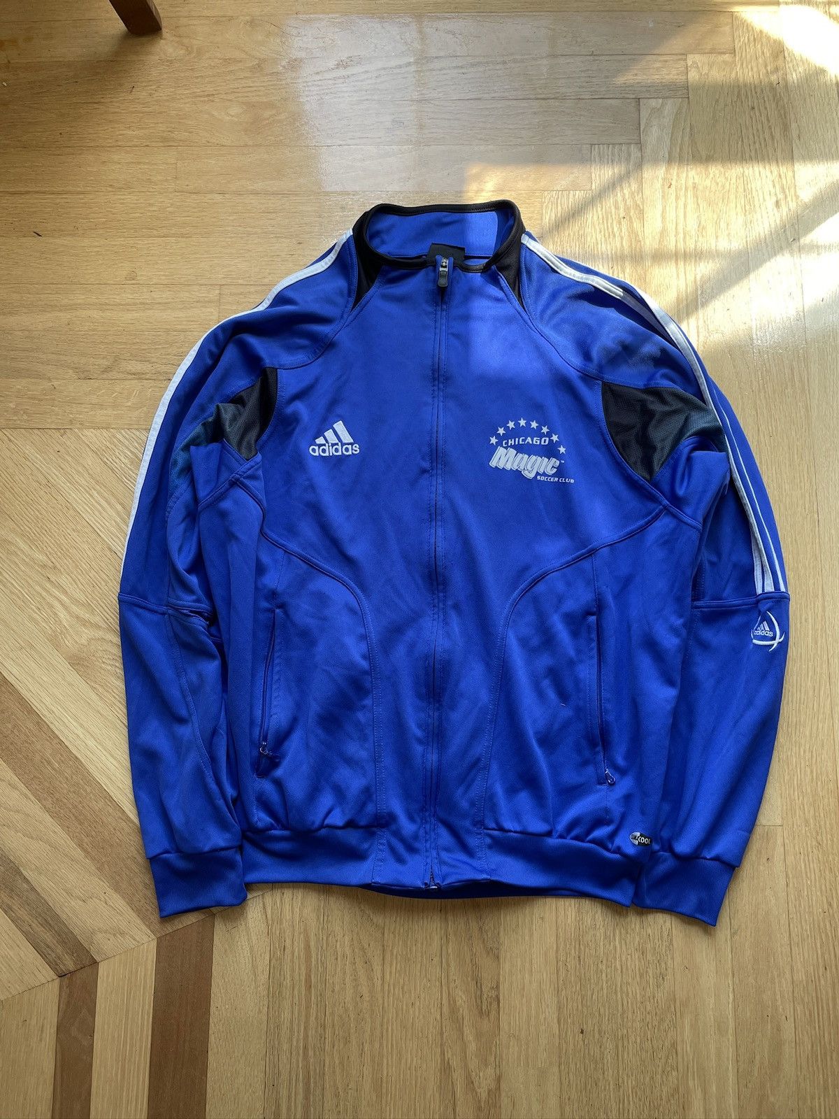 Adidas Vintage 00's Adidas Y2K Chicago Magic Track Jacket Blue Size US L / EU 52-54 / 3 - 1 Thumbnail