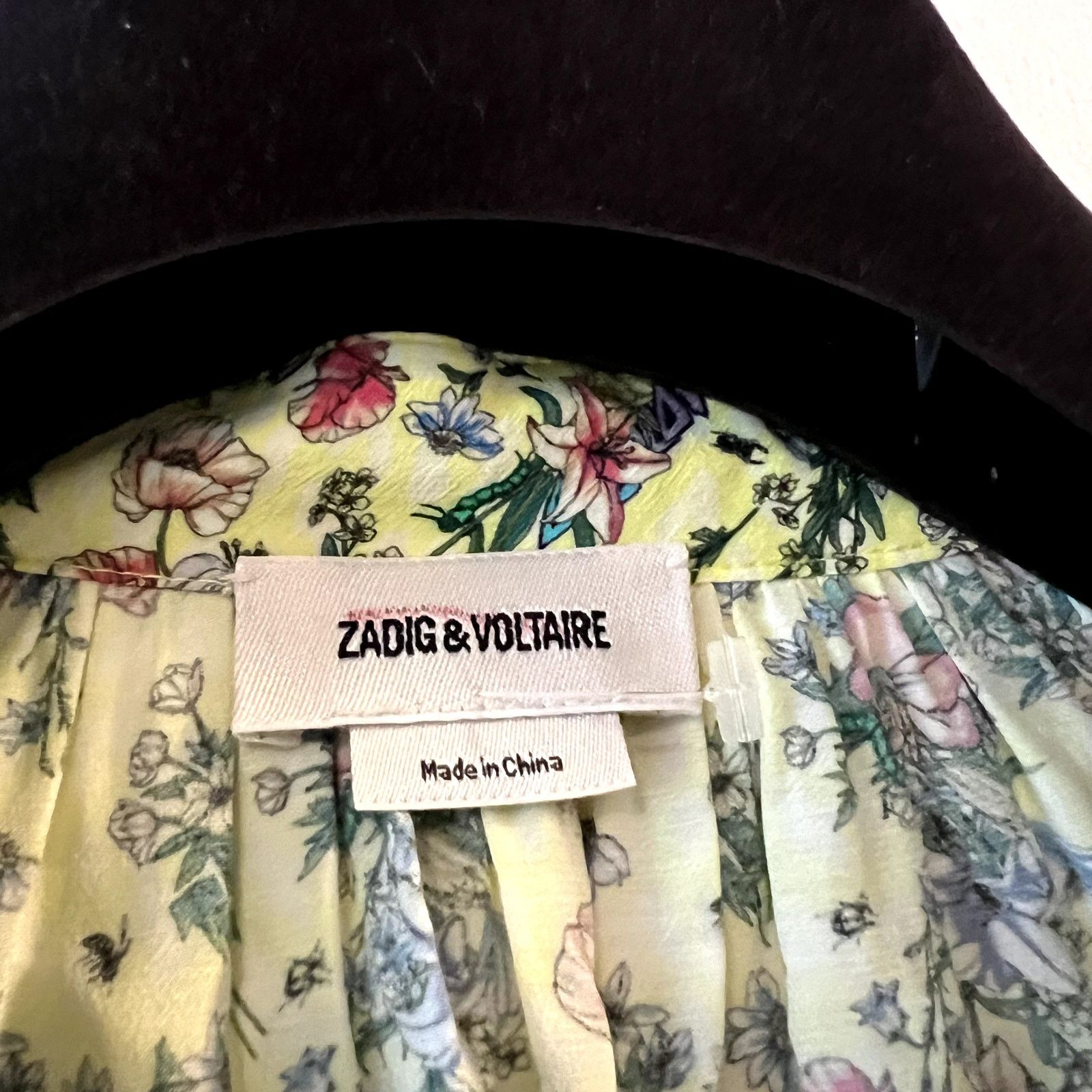Zadig & Voltaire Zadig & Voltaire Rinka bloemen jurk viscose mini yelllow Size XS / US 0-2 / IT 36-38 - 4 Thumbnail