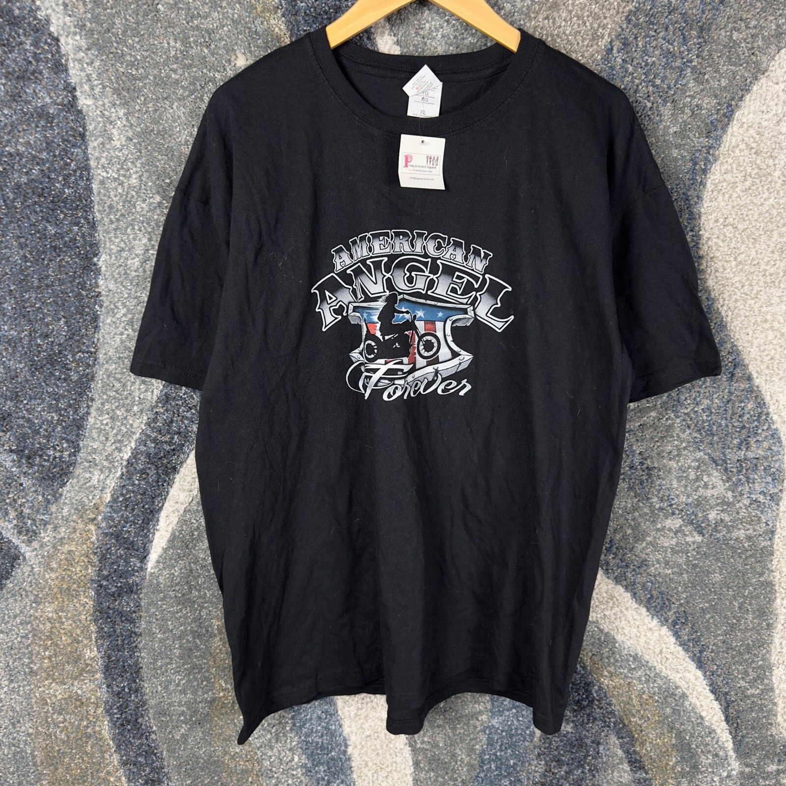 Keya American Angel Forever T-Shirt Mens 1XL Black, Men's — image 2 of 5