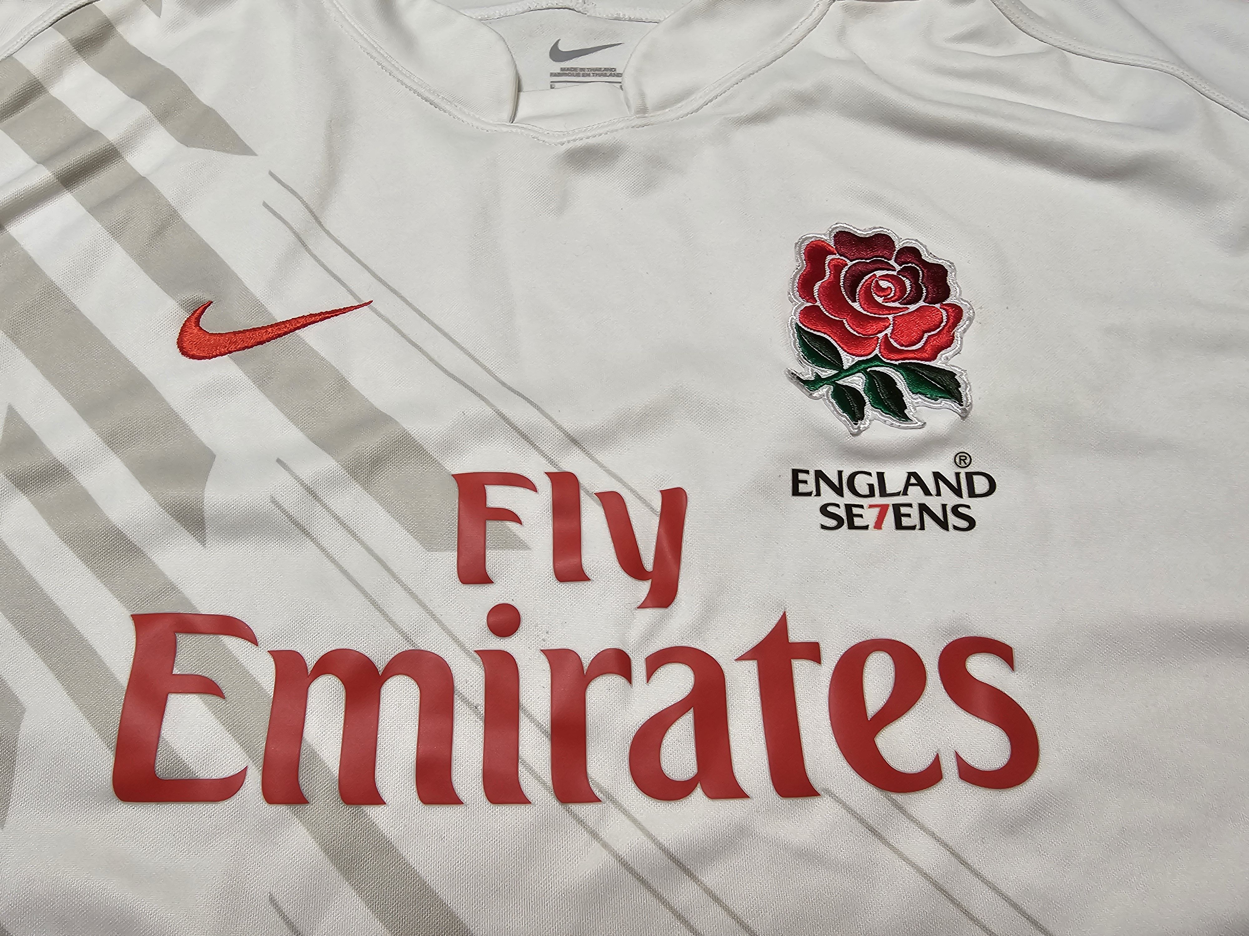 Nike ENGLAND RUGBY SEVENS 2010 RUGBY UNION SHIRT RUGBY JERSEY Size US L / EU 52-54 / 3 - 3 Thumbnail