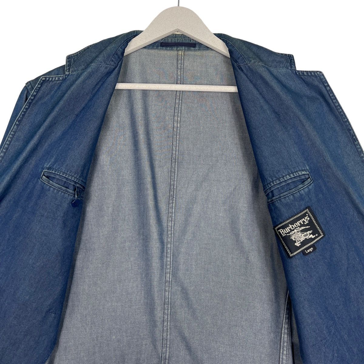 Burberry 🔥 BURBERRY DENIM BLAZER JACKET Size US M / EU 48-50 / 2 - 12 Thumbnail