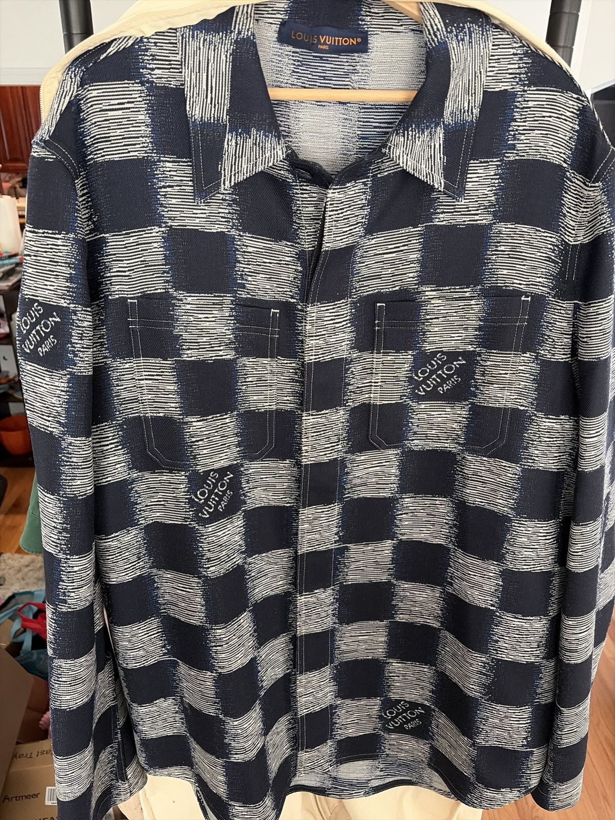 Louis Vuitton Authentic Louis Vuitton Damier Wool Overshirt Sz.58 NWT Size US XXL / EU 58 / 5 - 18 Thumbnail