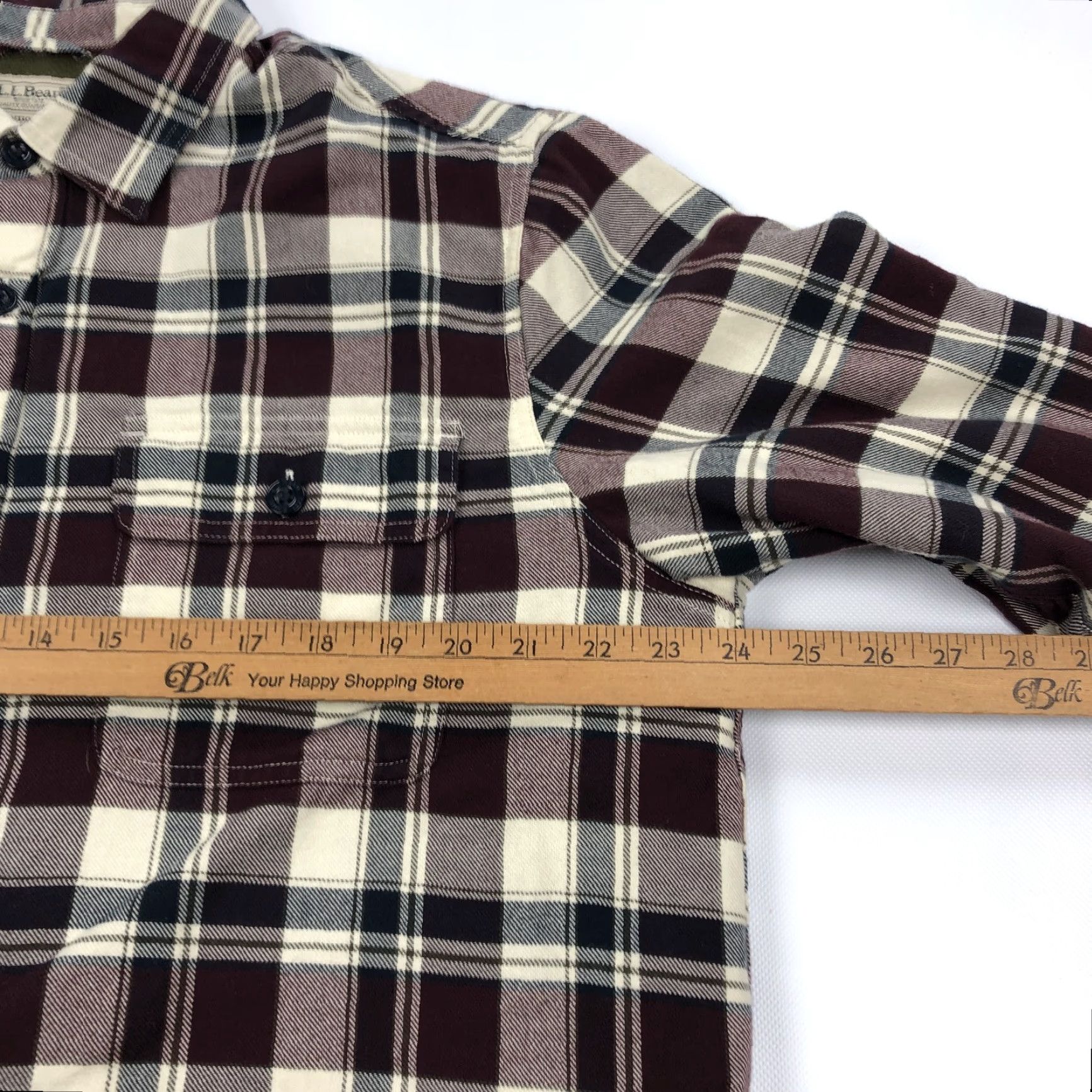 Vintage L.L.Bean Men's L Traditional Fit Flannel Shirt Jacket Fleece Lined Plaid Button Jacket Size US L / EU 52-54 / 3 - 6 Thumbnail