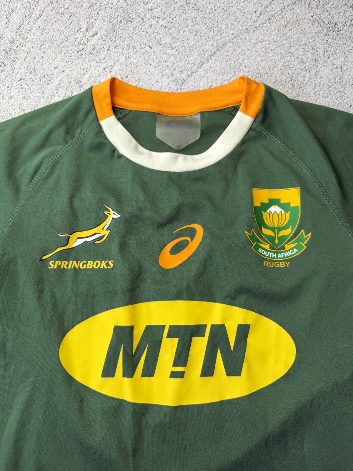 Asics Vintage Asics South Africa Rugby Jersey Size S Size US S / EU 44-46 / 1 - 8 Thumbnail