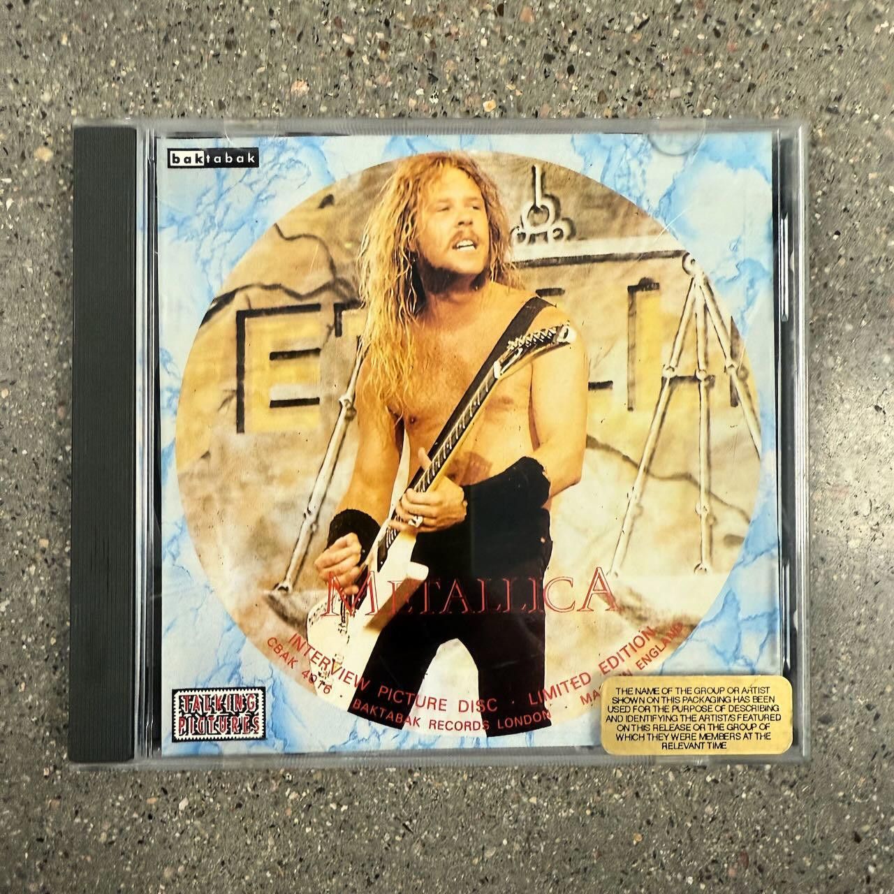 Designer RARE OoP Metallica Interview Picture Disc Ltd Ed Baktabak Size ONE SIZE - 1 Thumbnail