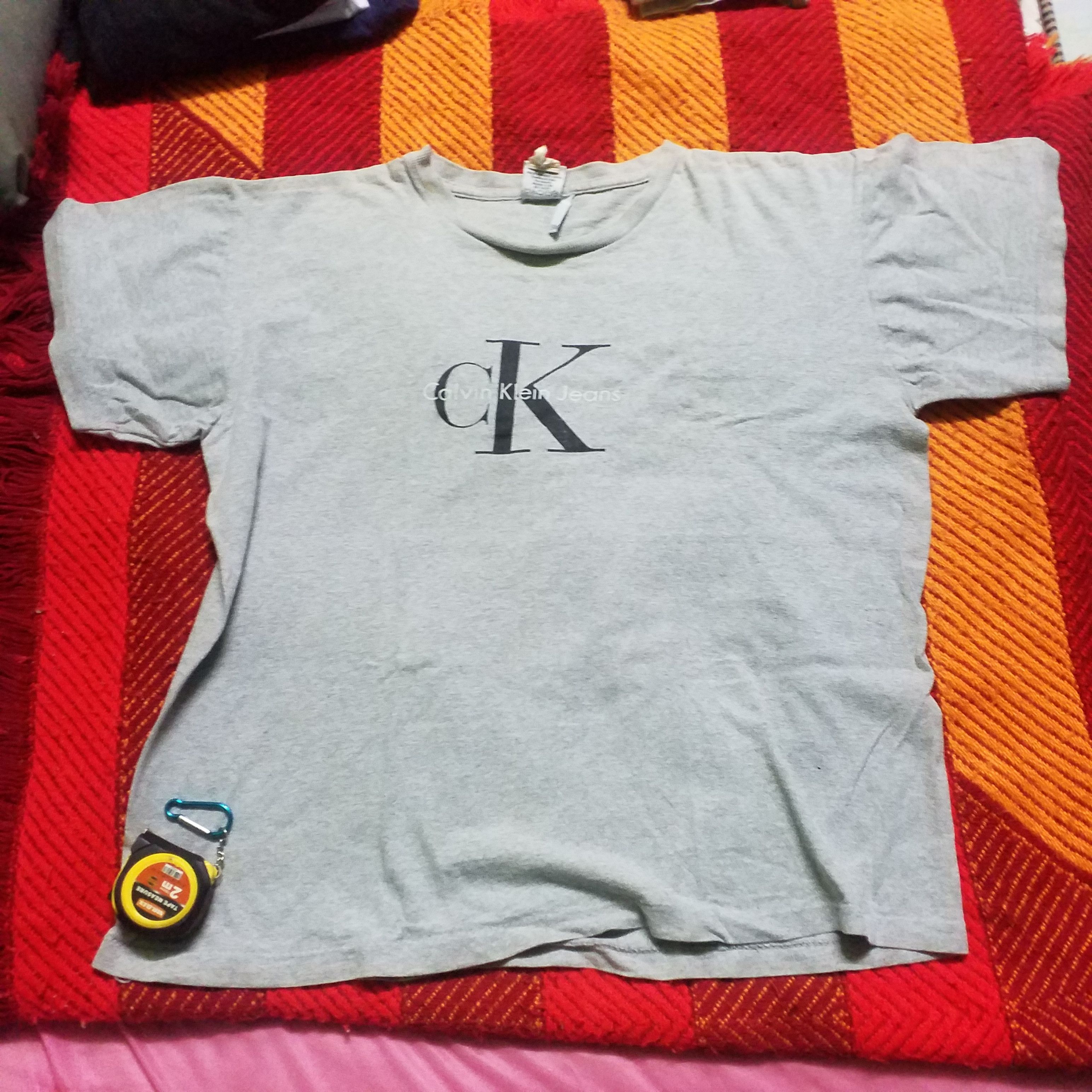 Calvin Klein × Vintage VINTAGE CALVIN KLEIN SHIRT LOGO WIDE HAND SINGLE STITCH Size L / US 10 / IT 46 - 1 Thumbnail