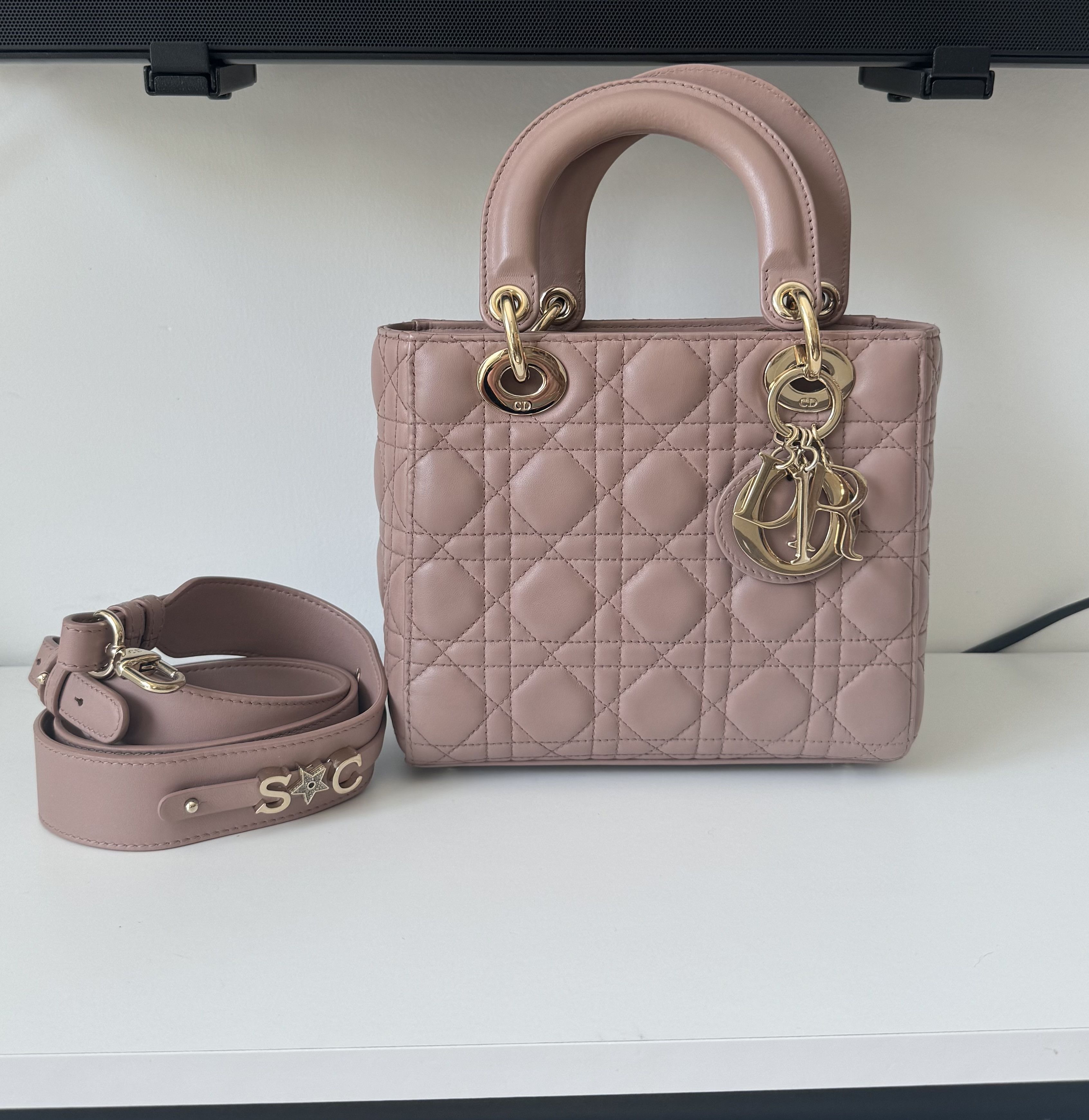 Dior DIOR Small Lady Dior My ABCDior Bag - Cannage Lambskin Size ONE SIZE - 1 Thumbnail