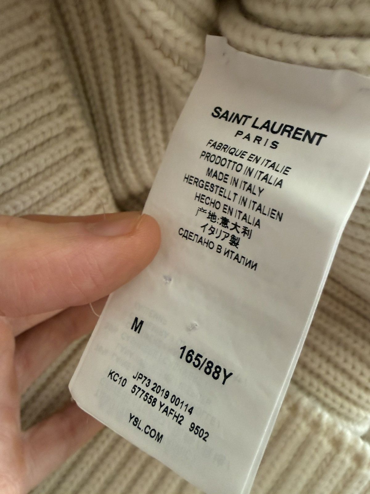 Saint Laurent Paris Saint Laurent Wool Cashmere Blend Knitted Sweater Size M / US 6-8 / IT 42-44 - 9 Thumbnail