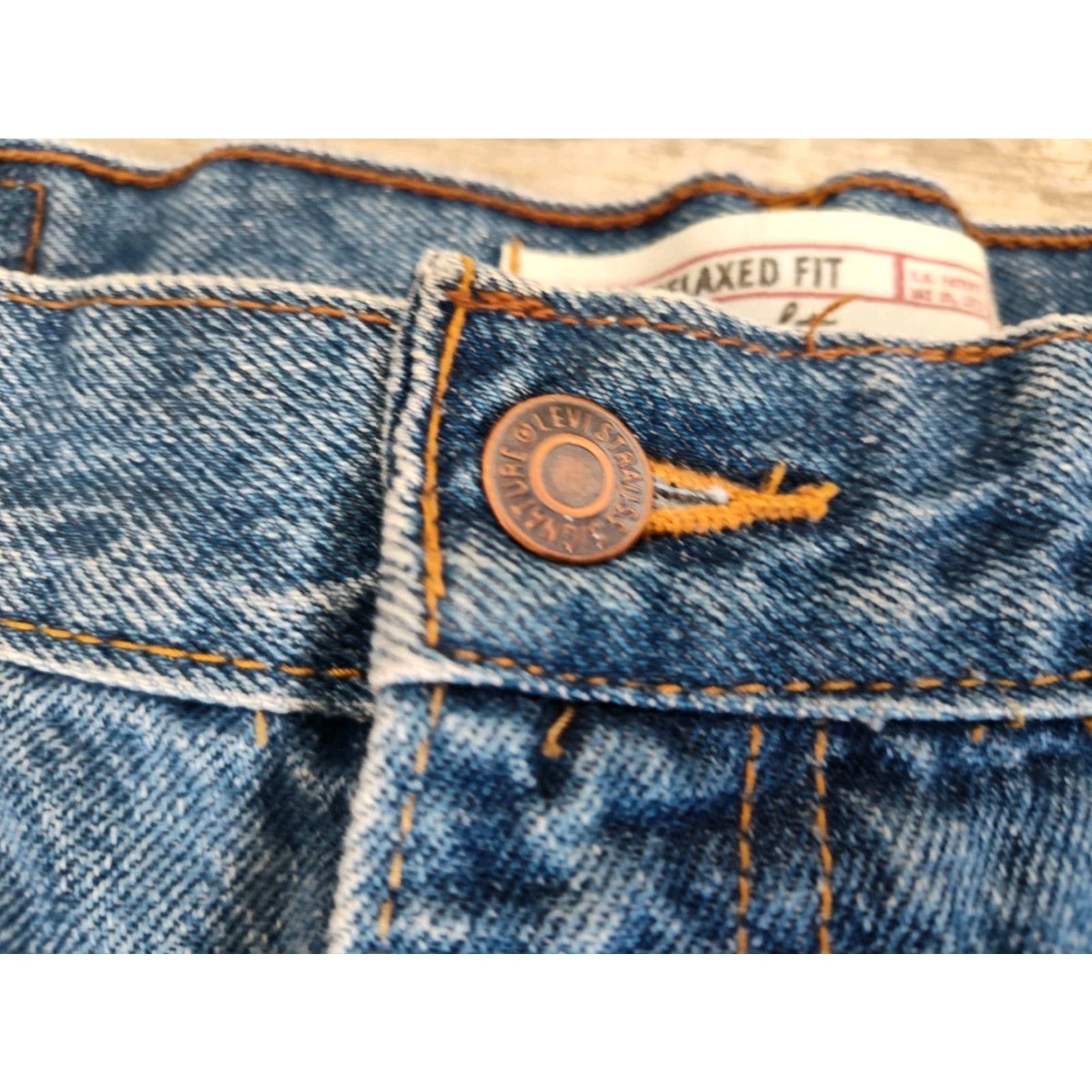 Levi's Levi's Signature Jeans Mens Relaxed Fit 36x34 Blue Denim Straight Pants Retro Hipster Size US 36 / EU 52 - 7 Thumbnail