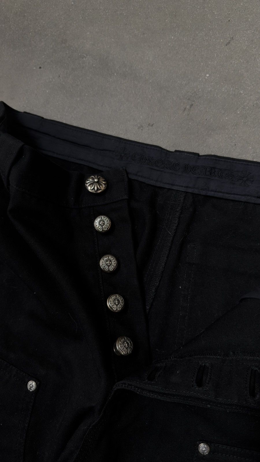 Chrome Hearts RARE! Chrome Hearts Double Knee Wax Carpenter Pants Size US 31 - 7 Thumbnail