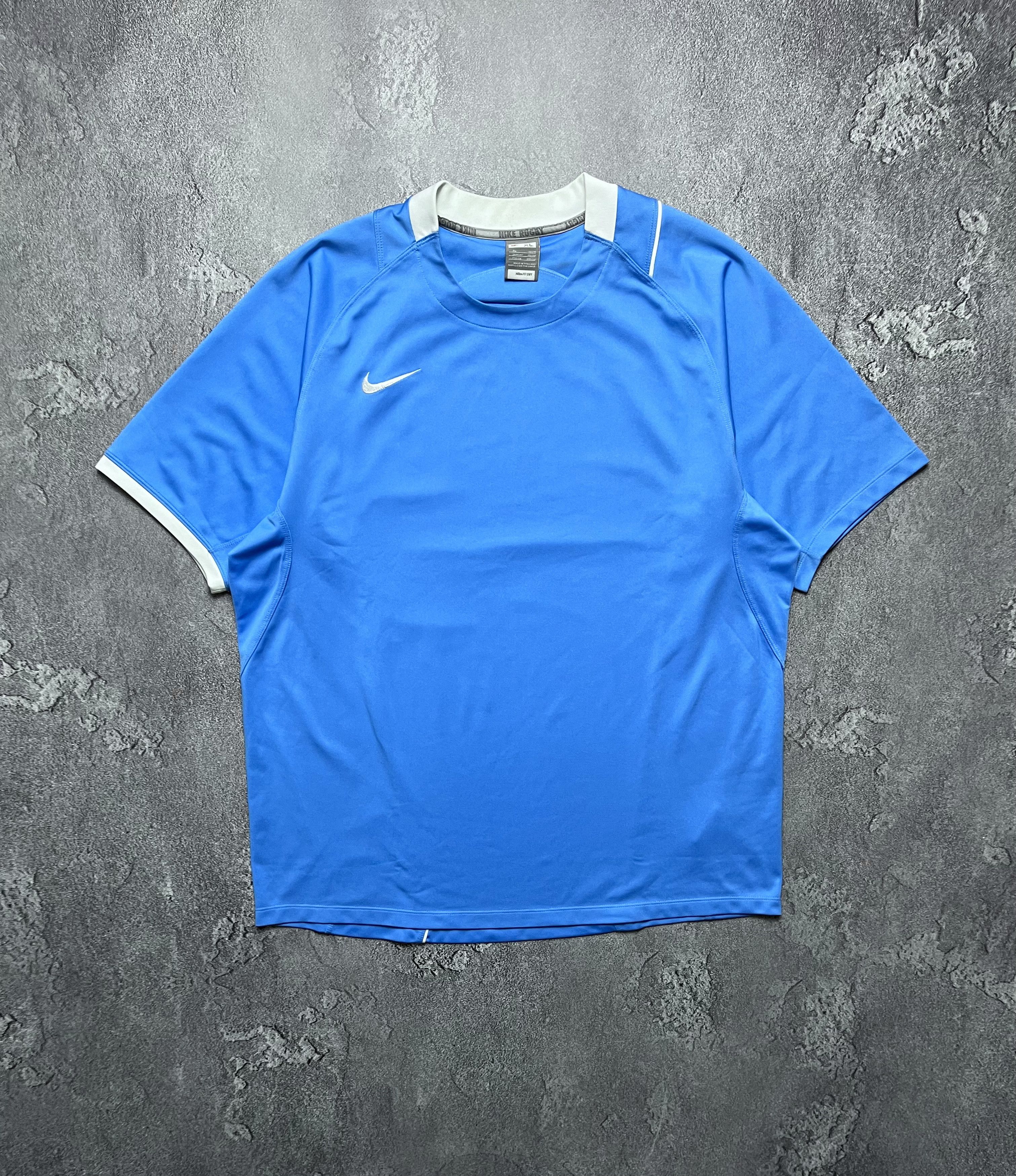 Nike 90x Vintage T Shirt Nike Big Swoosh Logo Striped Mens L Size US XL / EU 56 / 4 - 1 Thumbnail