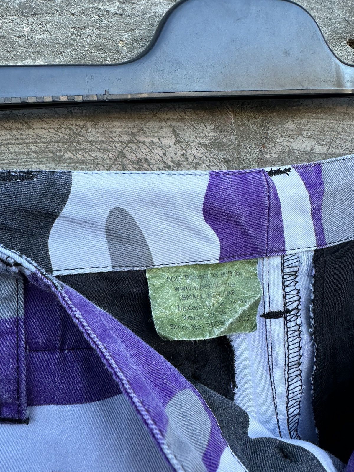 Rothco × Vintage Vintage Y2K Mil-Tec Purple Camo Travis Style Cargo Pants Size US 30 / EU 46 - 6 Thumbnail