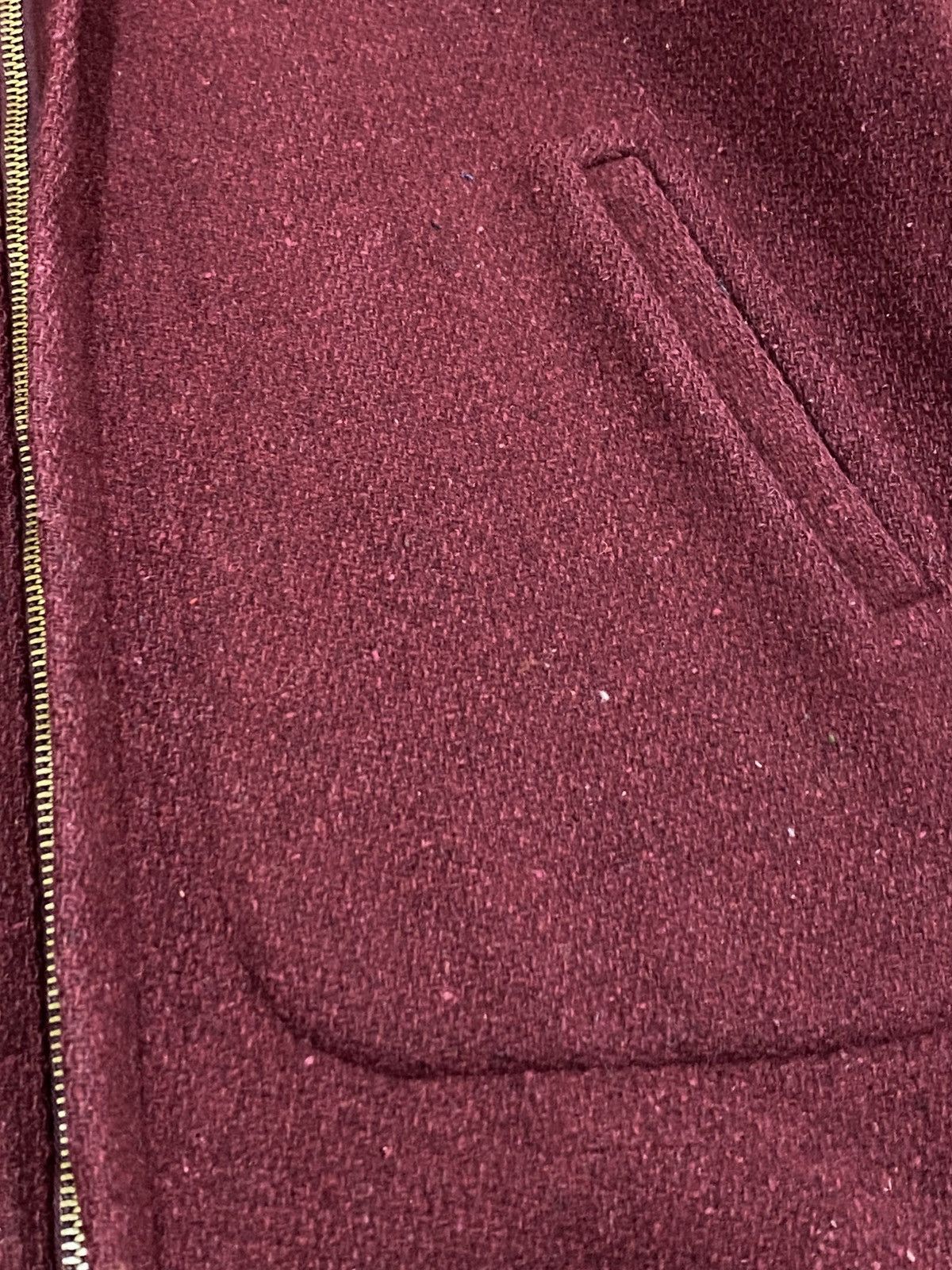 Woolrich Woolen Mills Vtg Woolrich Wool Hoodie Jacket | Talon Zipper | Burgundy Size US L / EU 52-54 / 3 - 10 Thumbnail