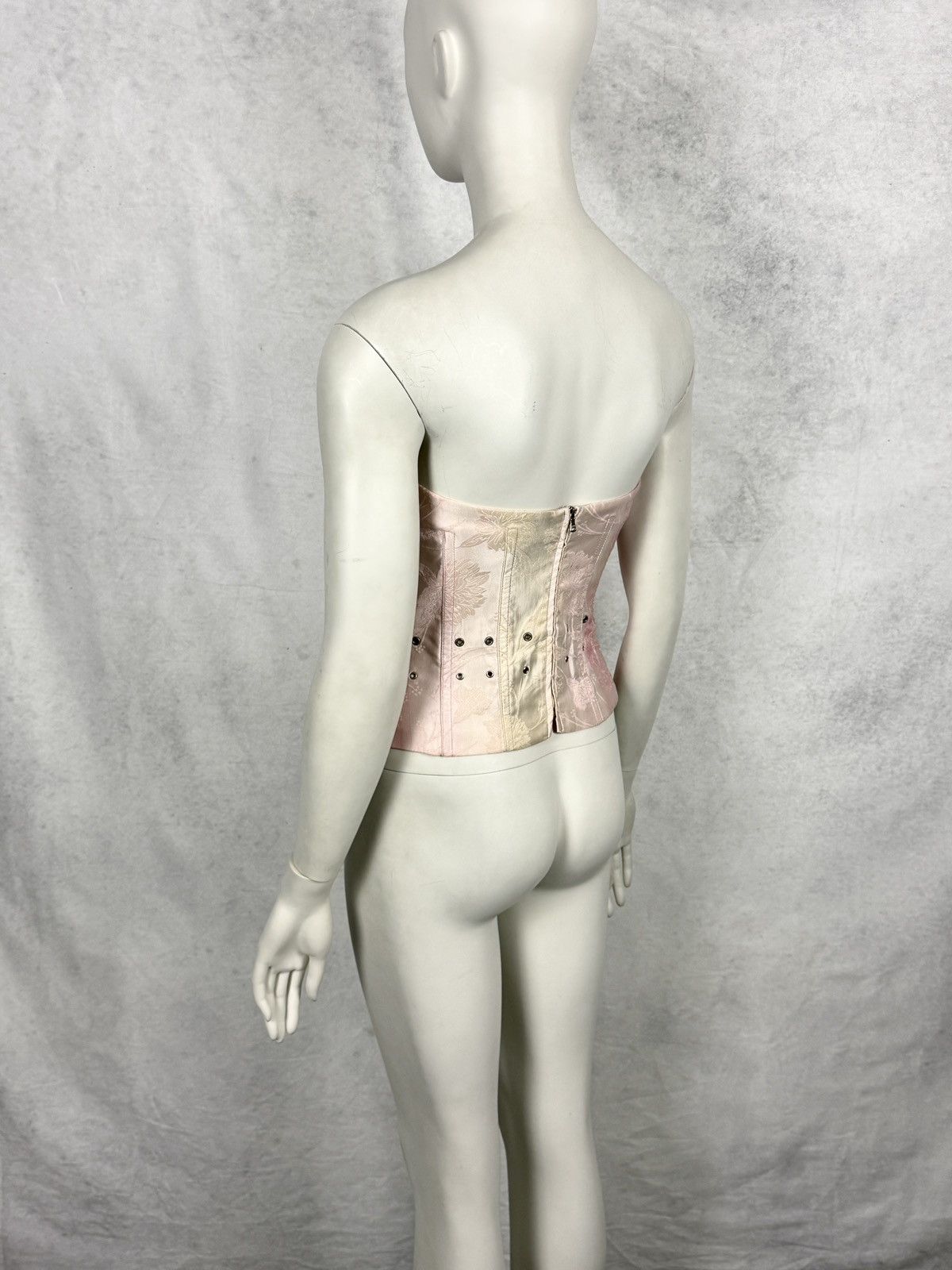 Gianfranco Ferre Gianfranco Ferre 1990’s Floral Satin Embroidered Corset Size M / US 6-8 / IT 42-44 - 8 Thumbnail