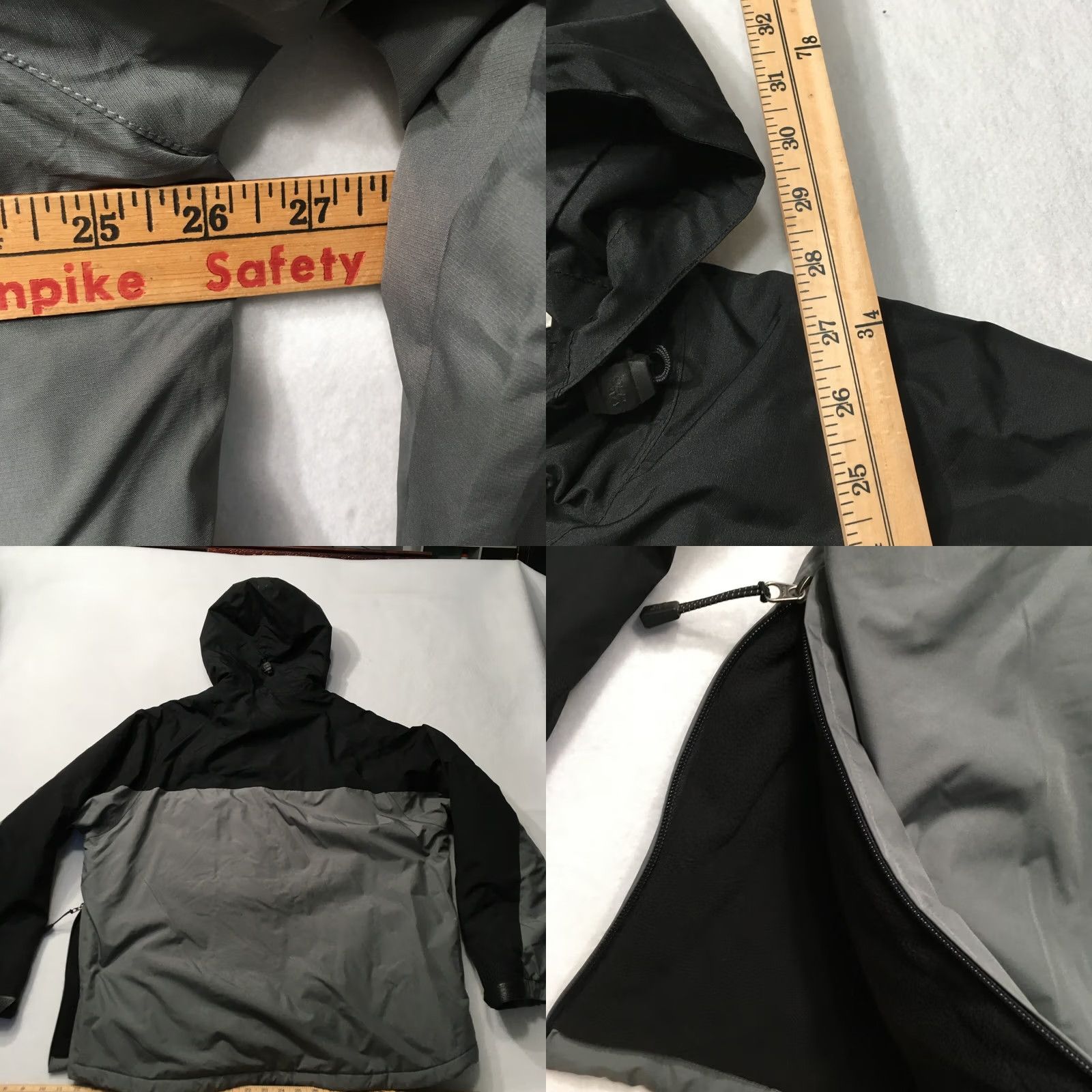 Old Navy VINTAGE Old Navy Jacket Mens LARGE GRAY BLACK PUFFER Shell Fleece llined Size US L / EU 52-54 / 3 - 8 Thumbnail