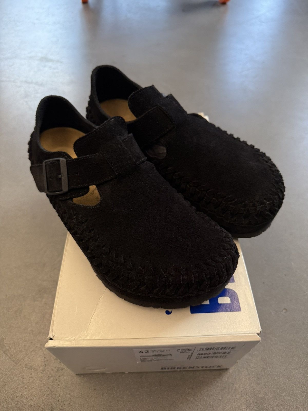2023 Birkenstock London Braided Kith Black Size 42 EU/ US