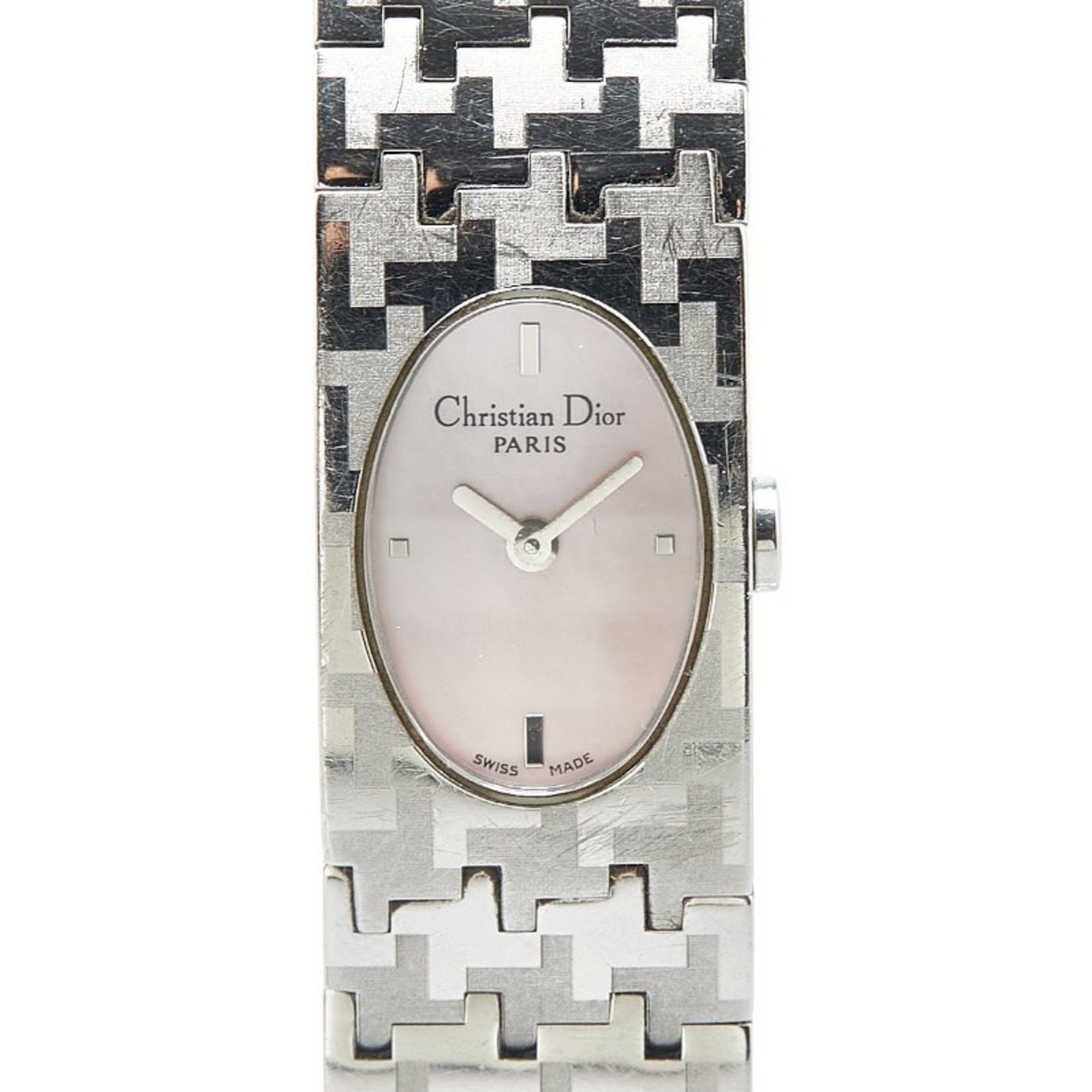 Dior Miss Watch D70-100 Quartz Pink Dial Stainless Steel Women's