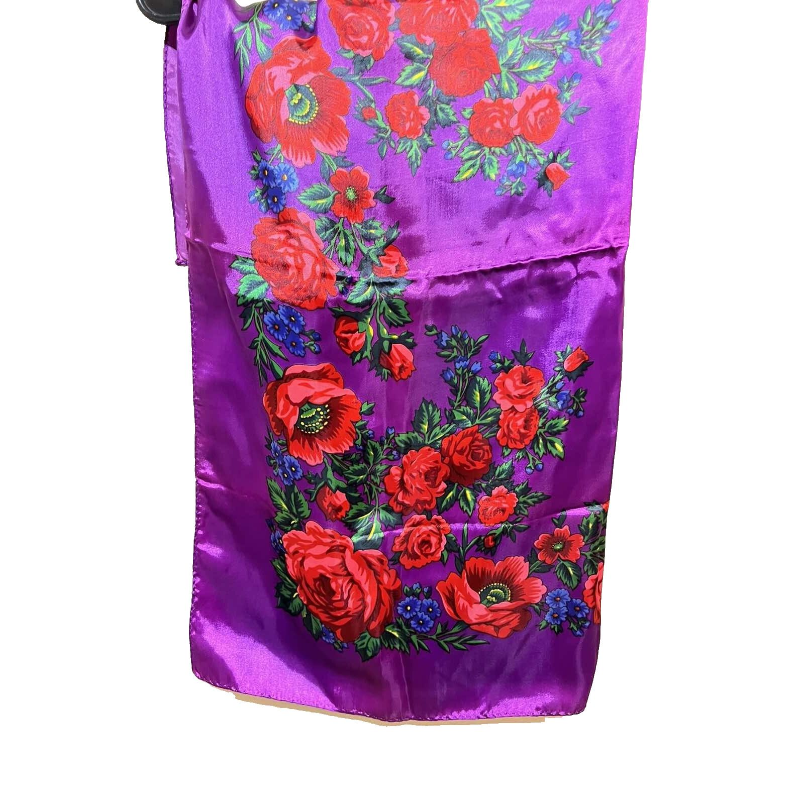 Marlboro Classics EXCLUSIVE DESIGN women's classic purple scarf Square A002033 Size ONE SIZE - 1 Thumbnail