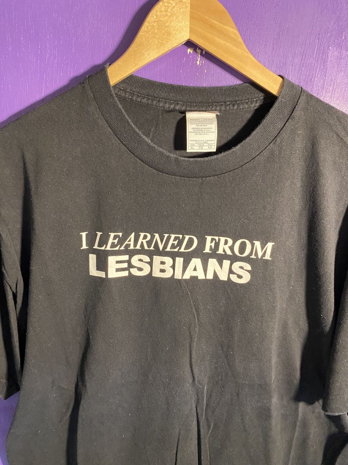 Vintage Vintage 00s I learned from lesbians text tee Size US XL / EU 56 / 4 - 3 Thumbnail