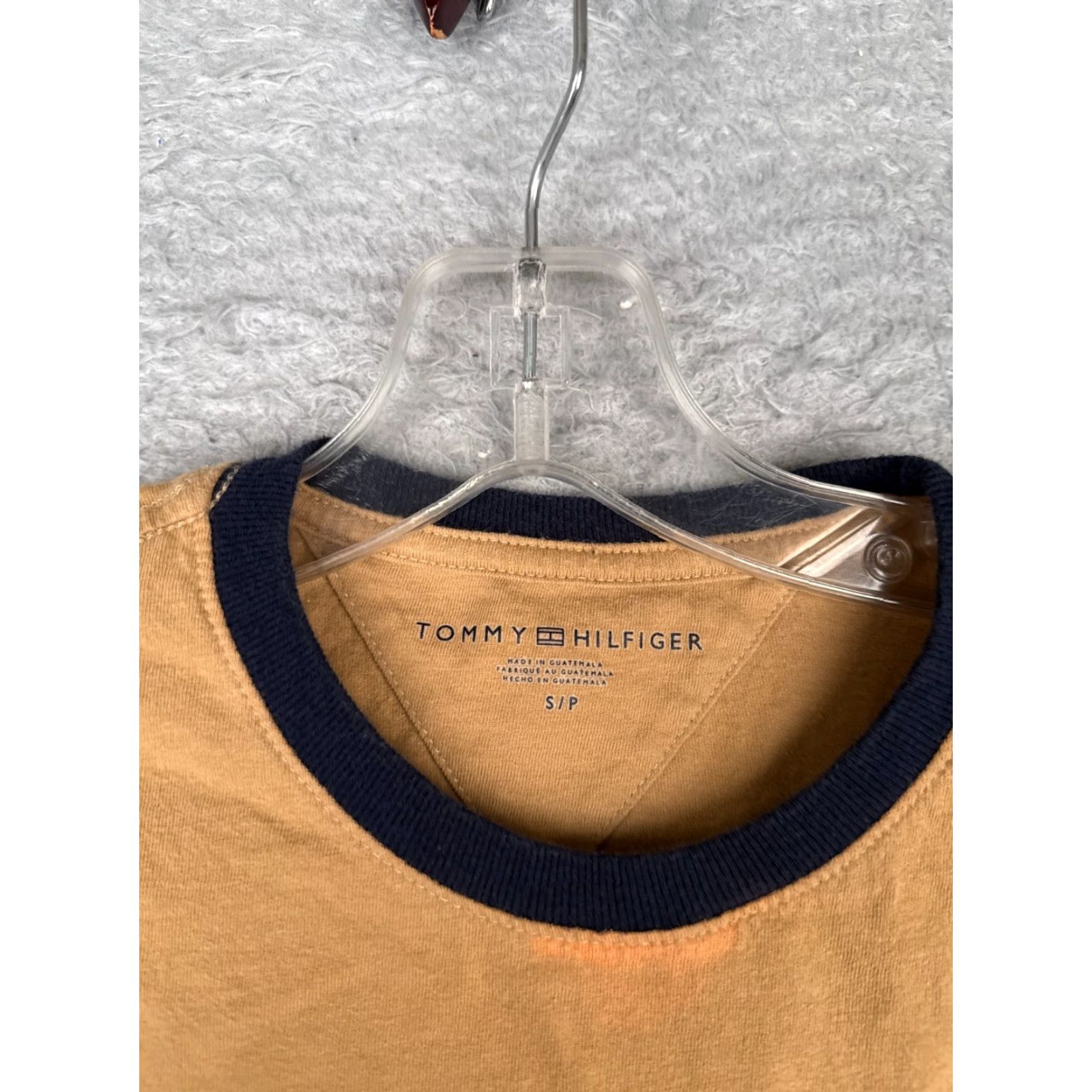 Tommy Hilfiger Tommy Hilfiger Shirt Men Small Petite Beige Crew Neck Cotton Short Sleeve Shirt - Tommy Hilfiger Shirt Men Small Beige Crew Neck Short Sleeve Cotton Size US S / EU 44-46 / 1 - 7 Thumbnail
