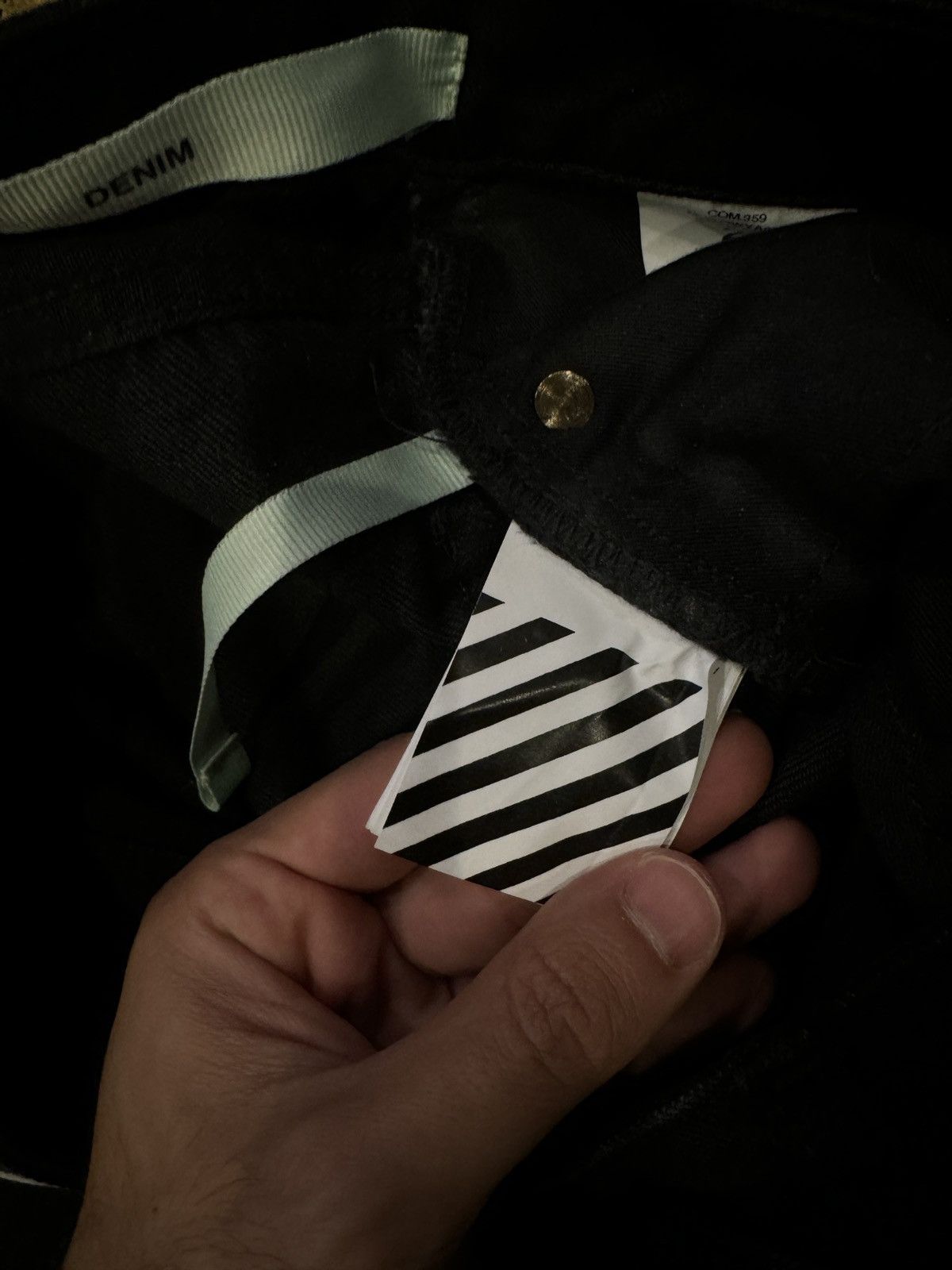 Off-White Off White Denim Black Size 25" / US 0 / IT 36 - 3 Thumbnail
