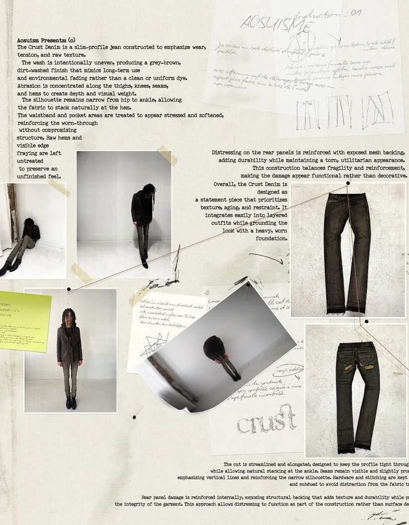 Other Aosuism crust denim Size US 32 / EU 48 - 4 Thumbnail