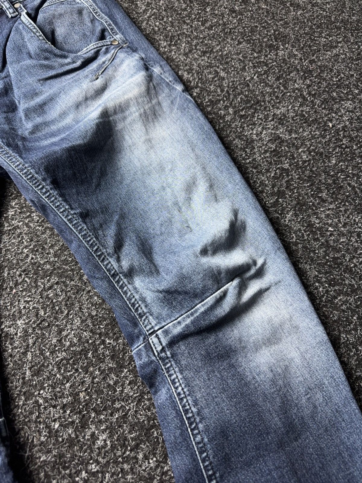 Diesel Luxury Diesel Fayza Vintage Blue Relaxed Tapered Jeans Size 25" / US 0 / IT 36 - 6 Thumbnail